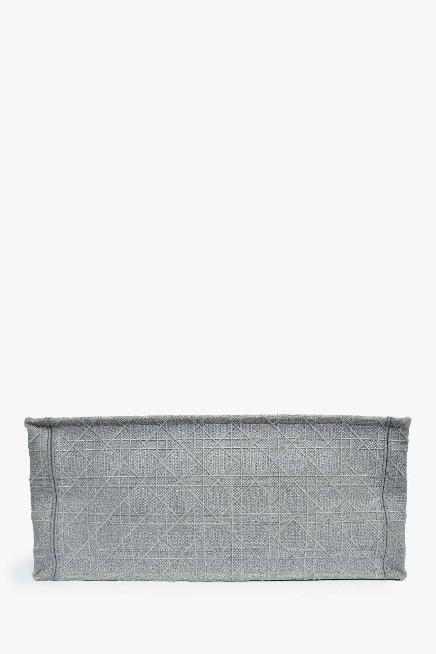 Christian Dior 2020 Grey Cannage Jacquard Large Book Tote - Image 5