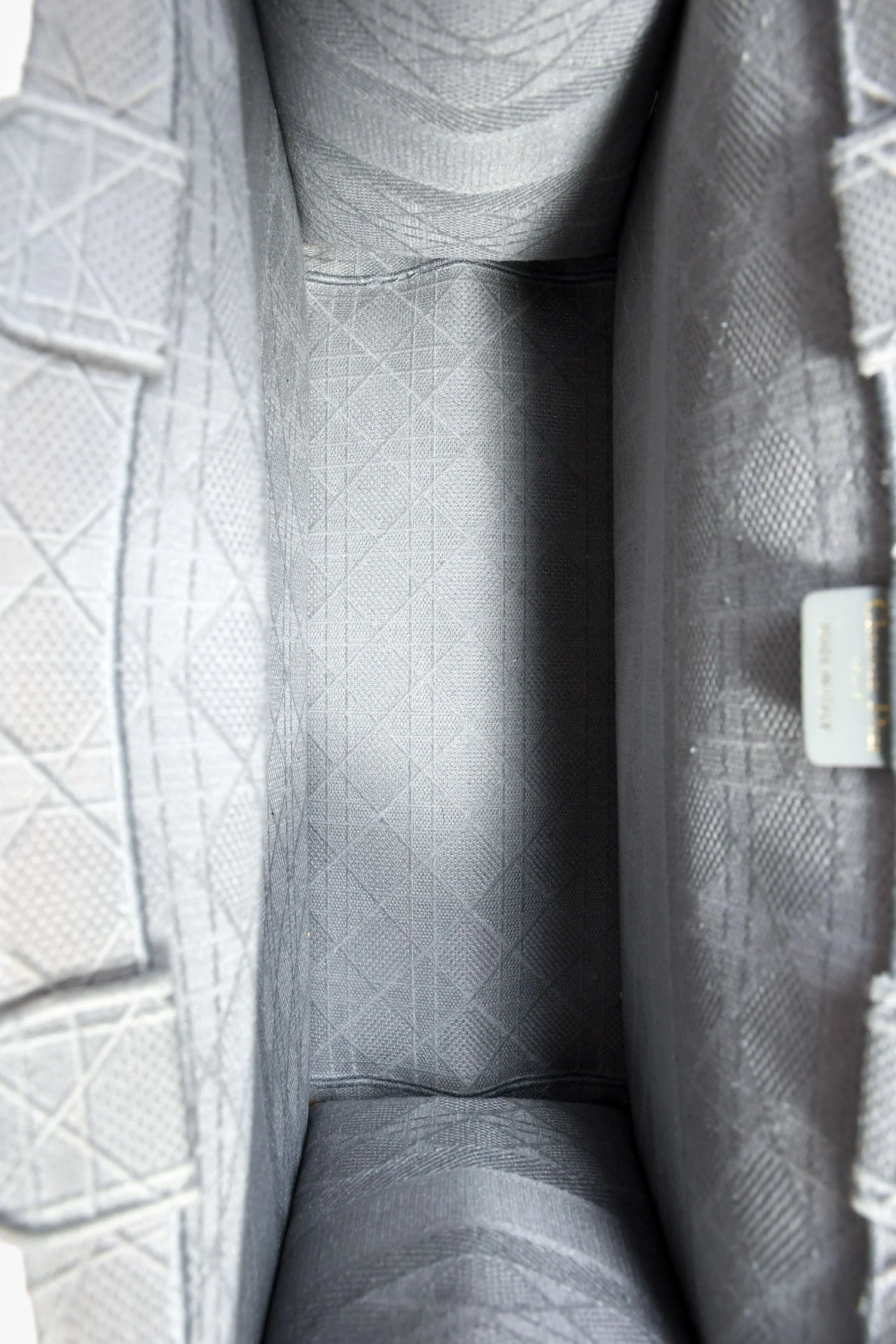 Christian Dior 2020 Grey Cannage Jacquard Large Book Tote - Image 6