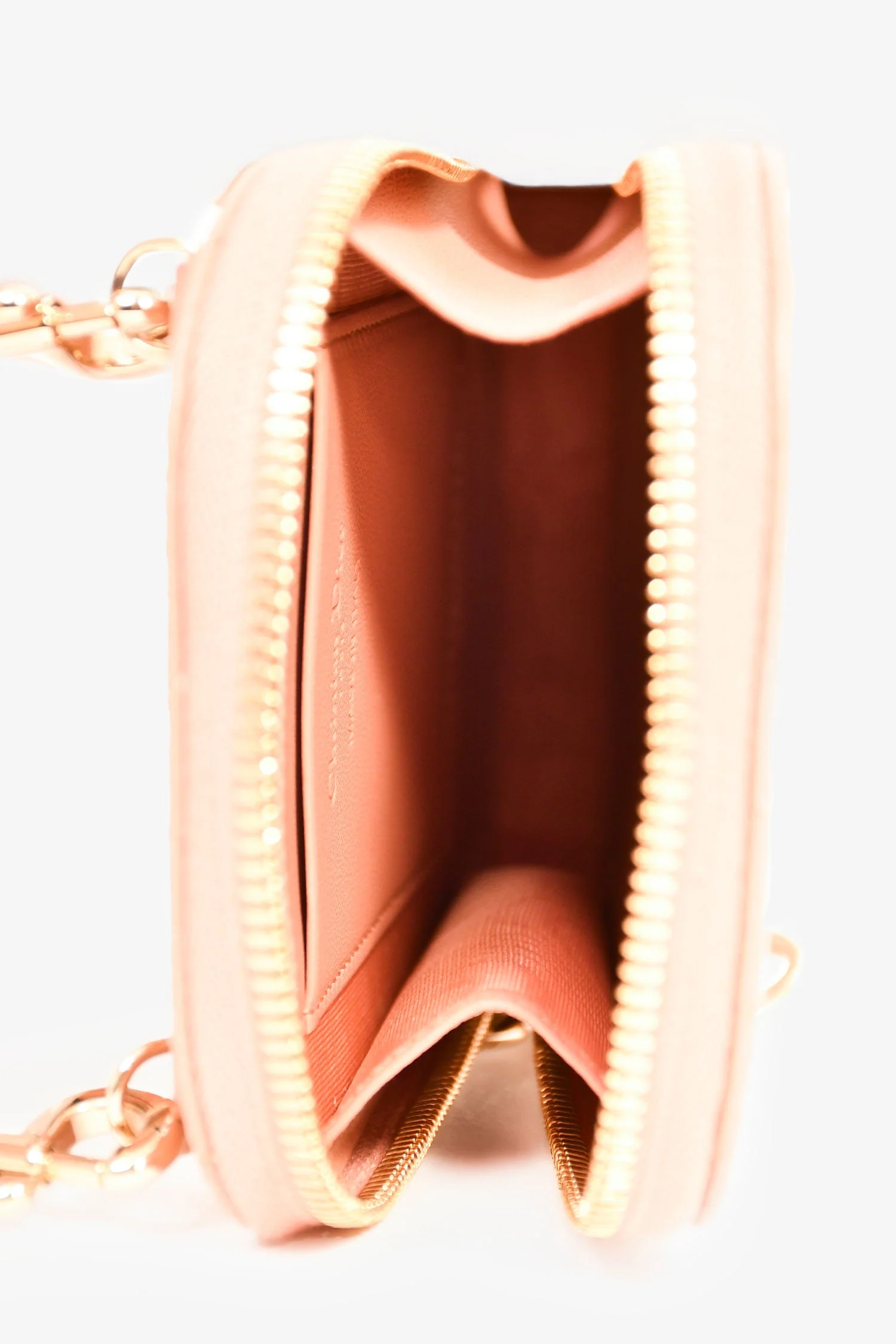 Christian Dior 2020 Pink Cannage Leather Call'in Dior Phone Holder with Chain Strap - Image 6