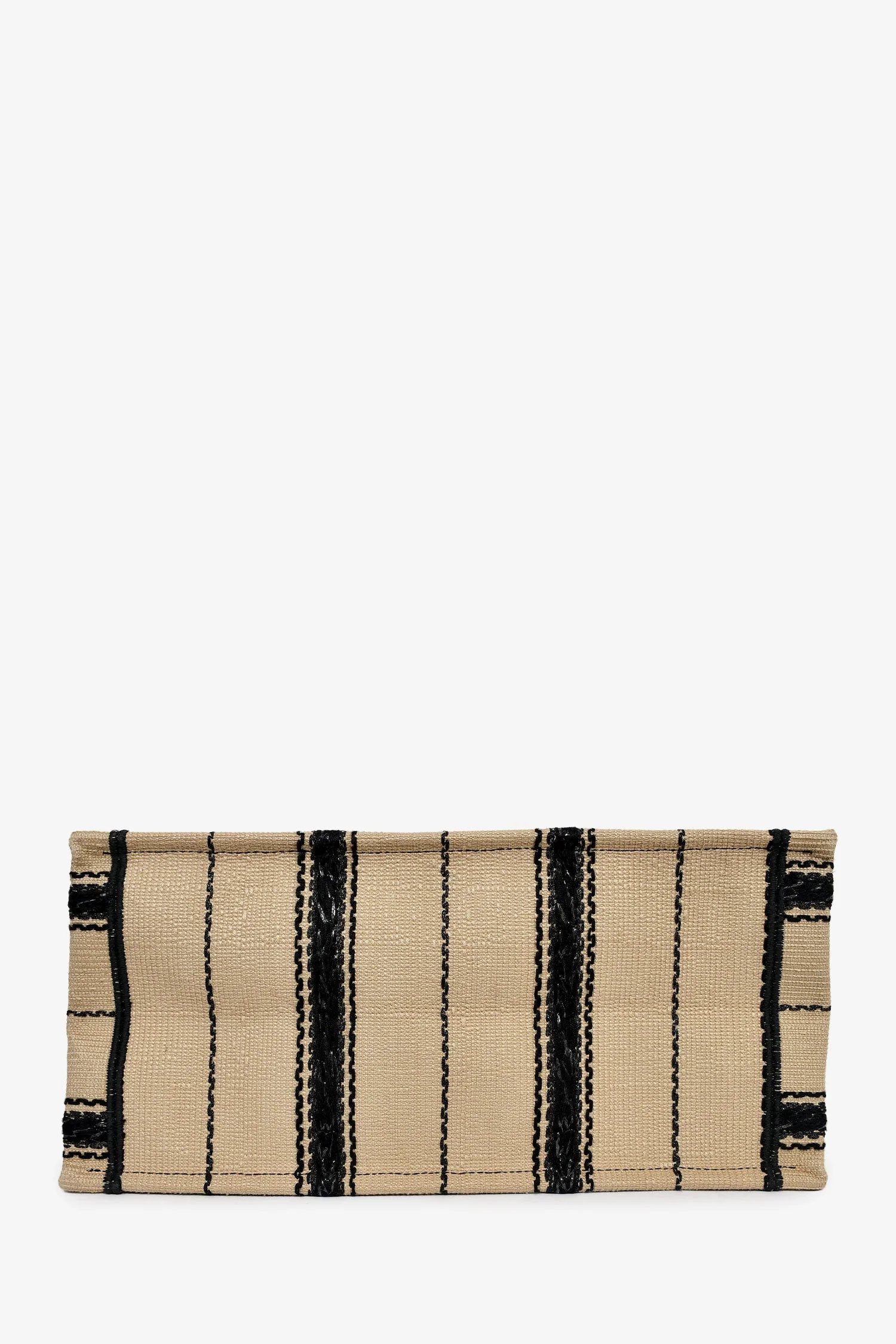 Christian Dior 2020 Tan/Black Canvas Striped Medium Book Tote - Image 5