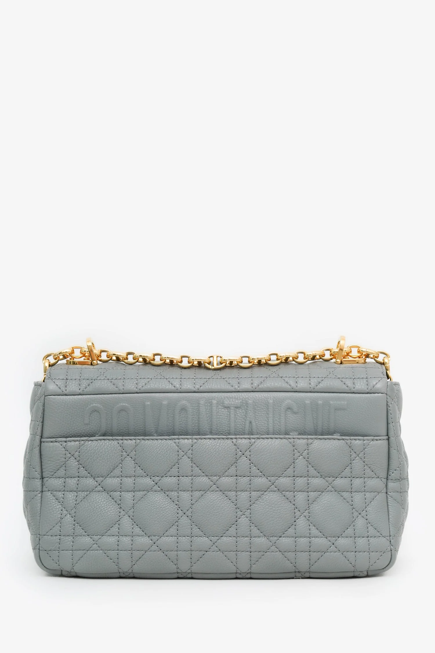 Christian Dior 2021 Blue Cannage Leather Medium Caro Shoulder Bag - Image 2