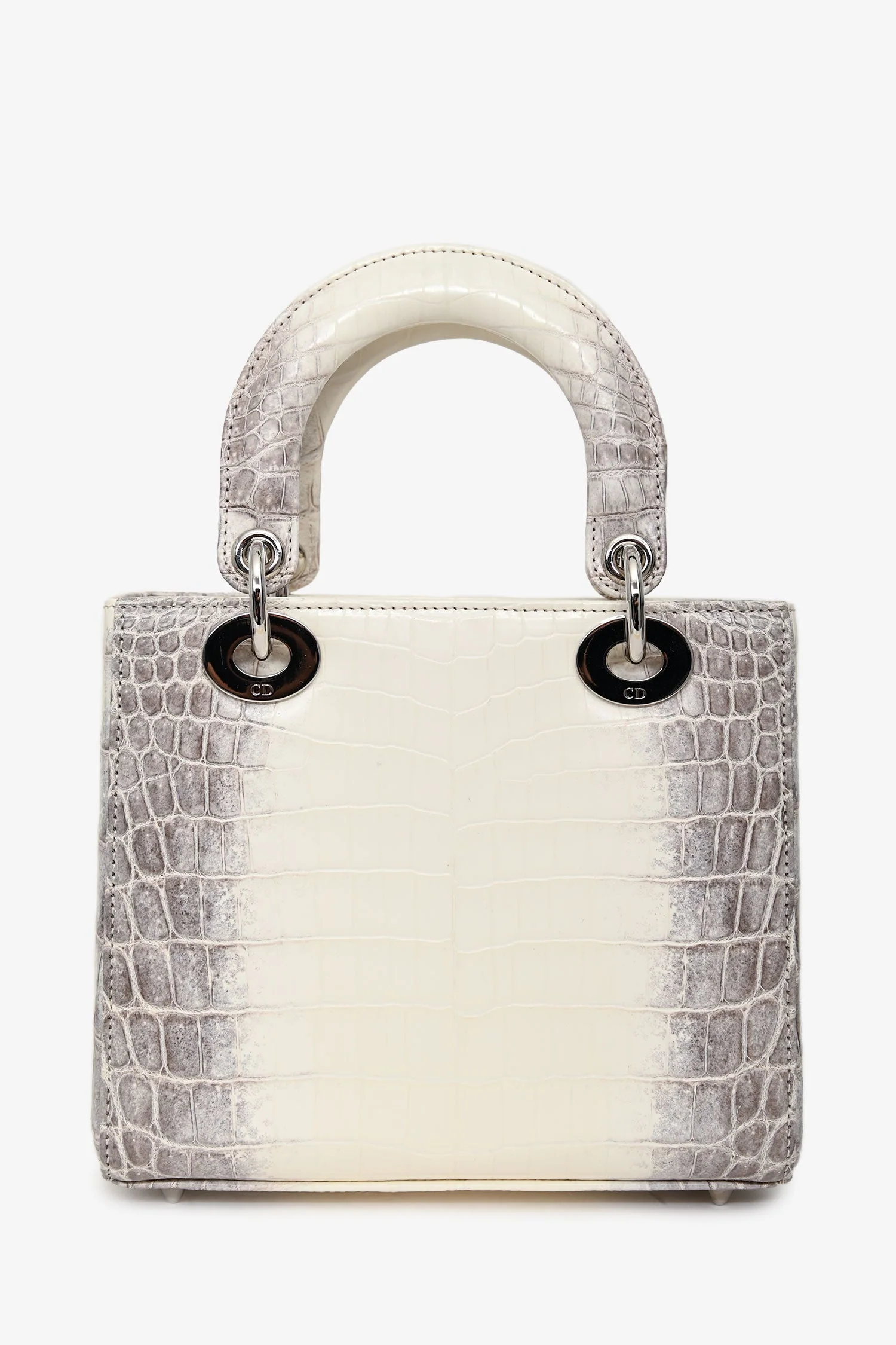 Christian Dior 2021 Niloticus Himalayan Crocodile Leather Small Lady Dior Top Handle - Image 2
