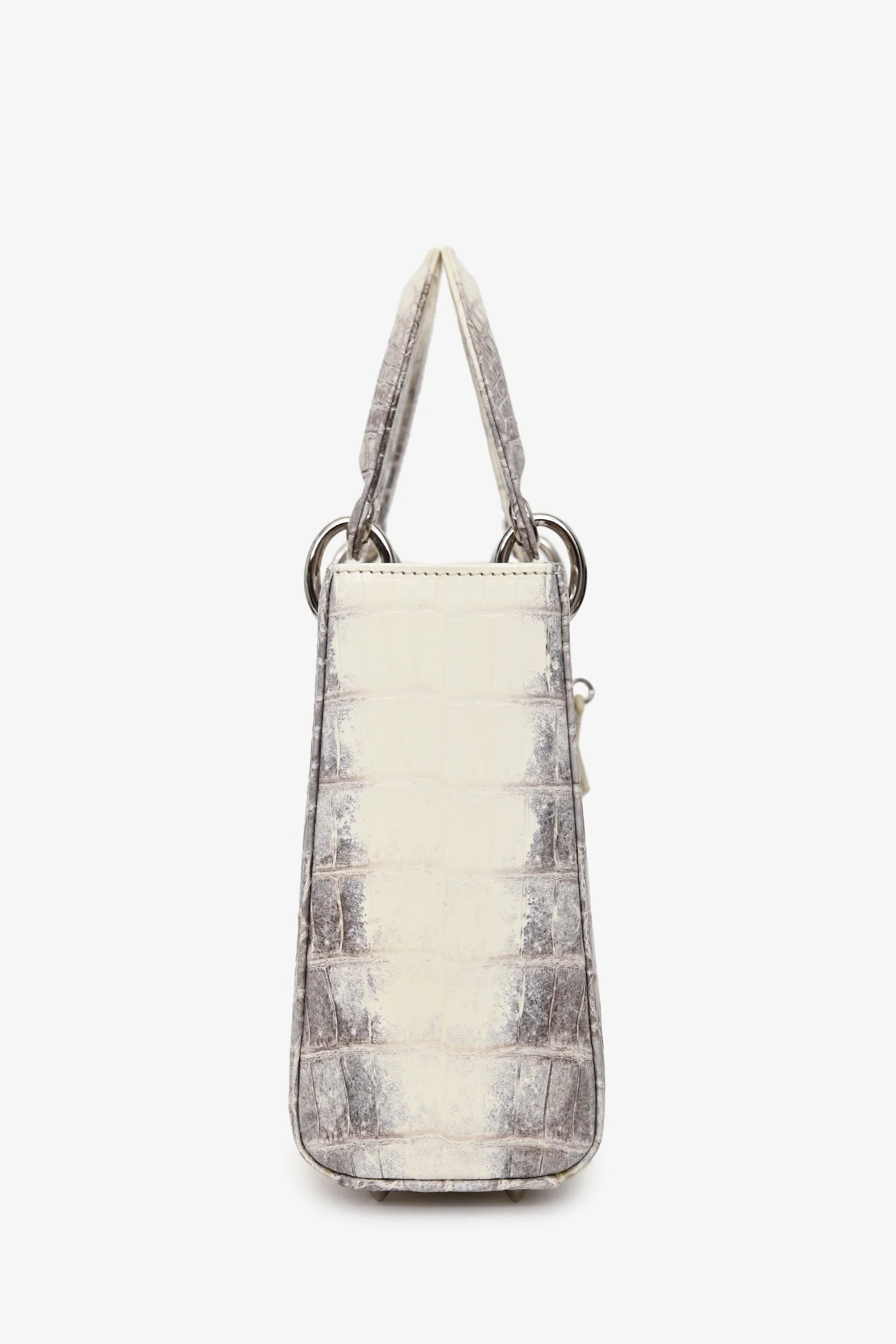 Christian Dior 2021 Niloticus Himalayan Crocodile Leather Small Lady Dior Top Handle - Image 3