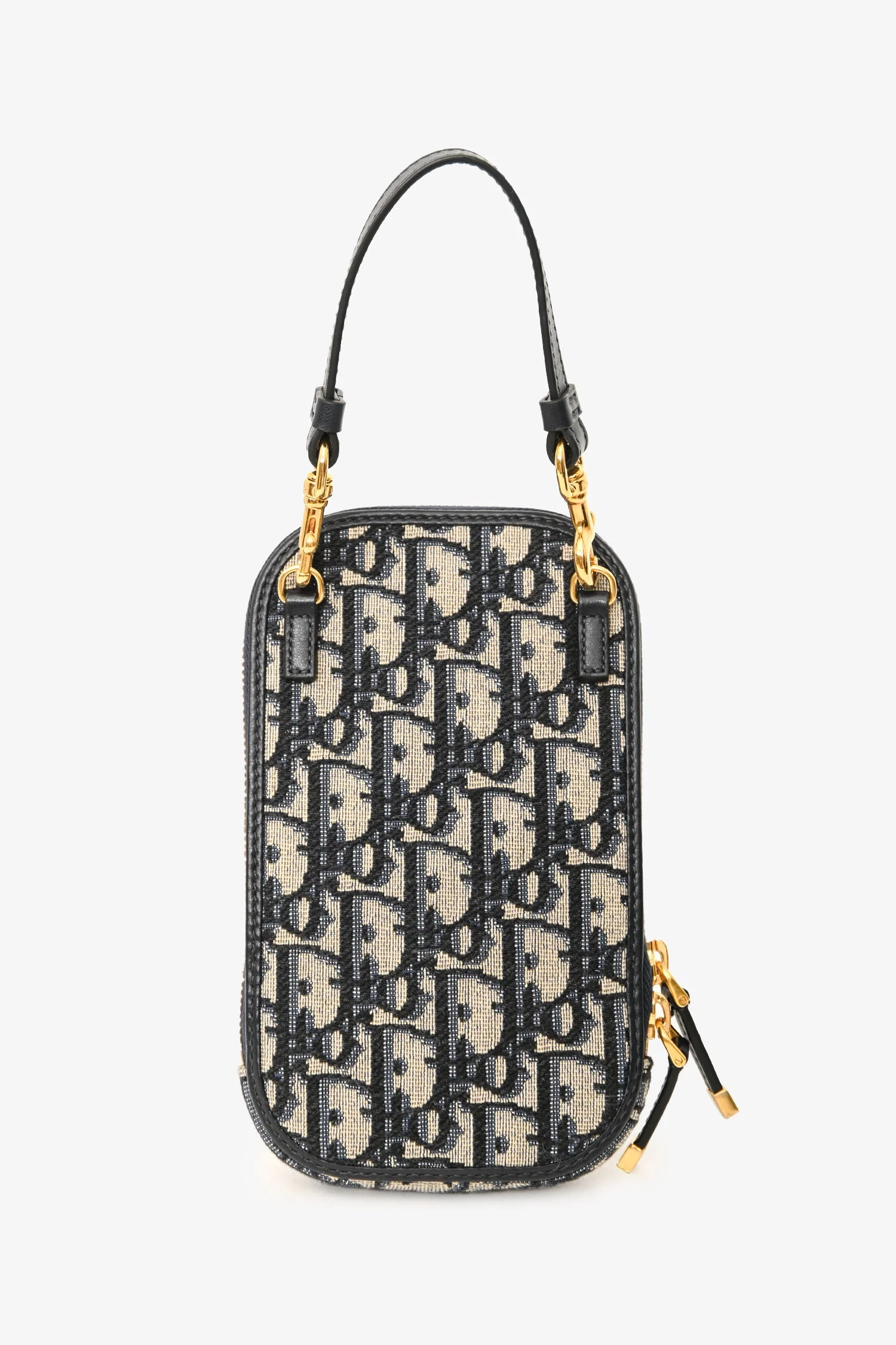 Christian Dior 2021 Oblique 30 Montaigne Phone Holder With Chain - Image 2