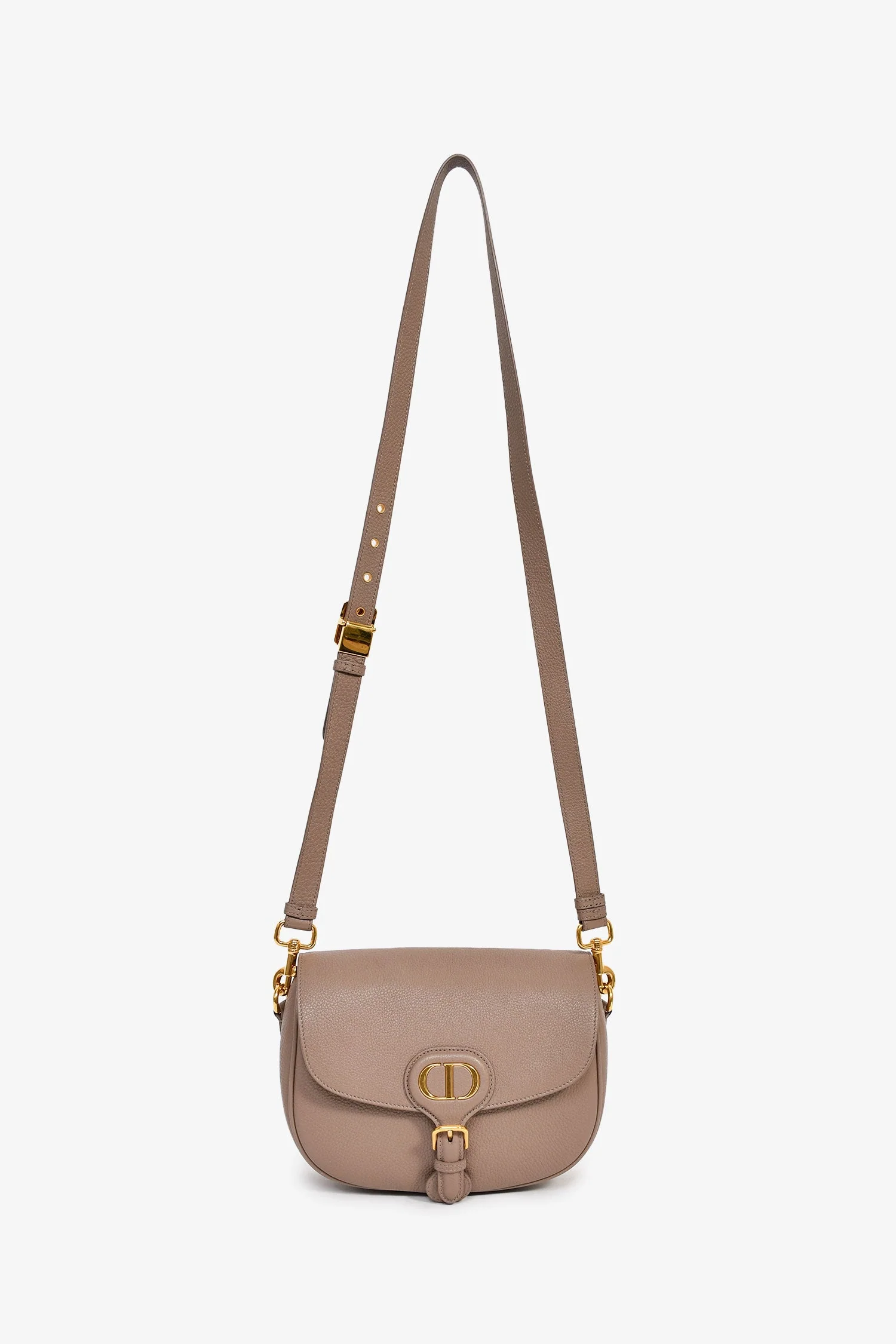 Christian Dior 2021 Taupe Grained Calfskin Medium Bobby Crossbody Bag - Image 7