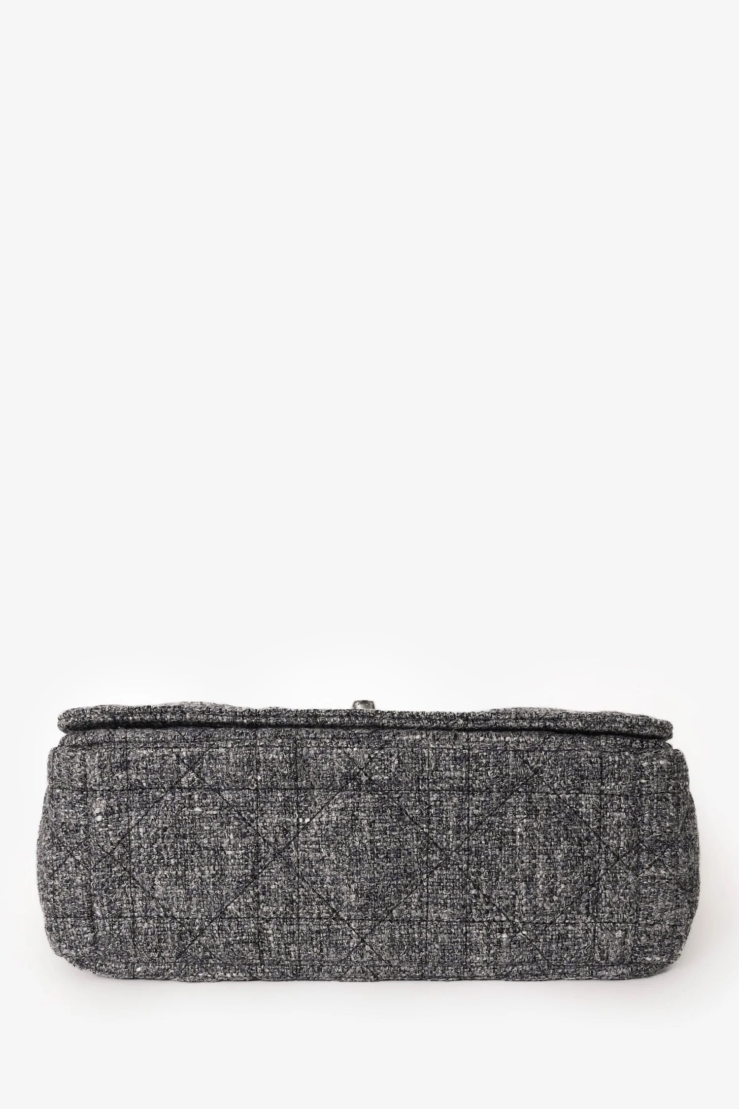 Christian Dior 2022 Grey Tweed Medium Caro Bag - Image 5