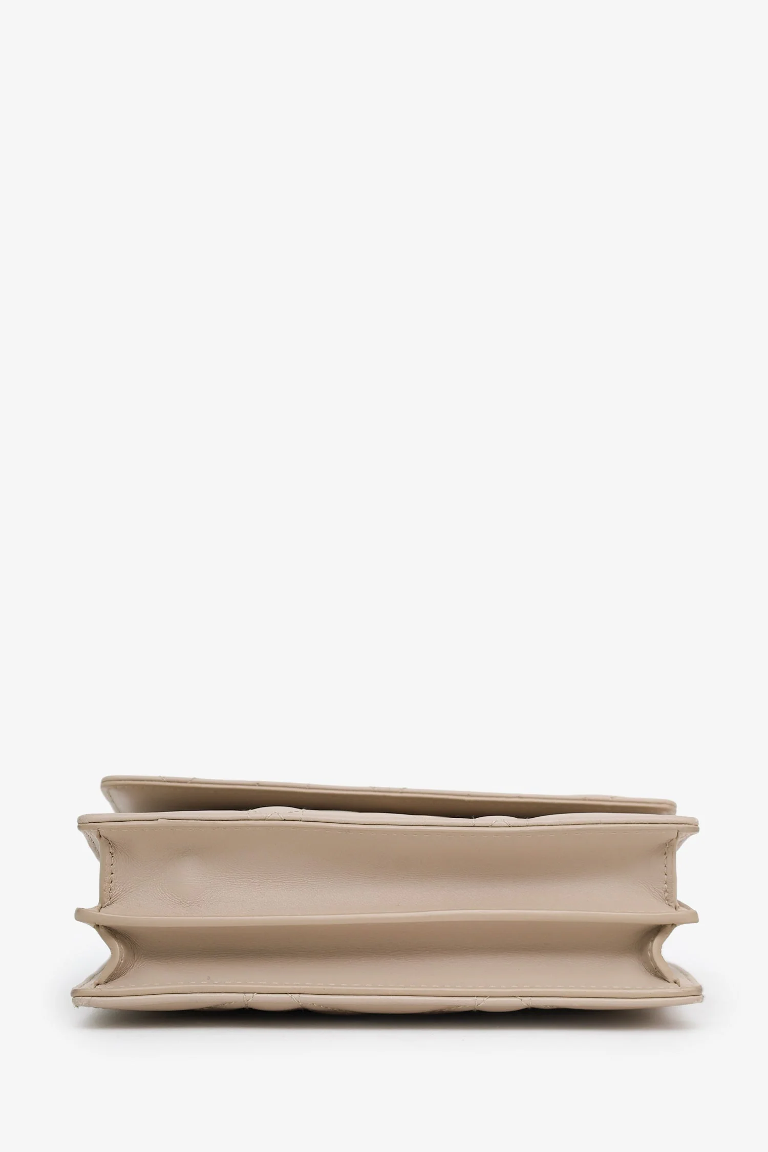 Christian Dior 2023 Beige Lambskin Macrocannage Mini Miss Caro Bag - Image 5