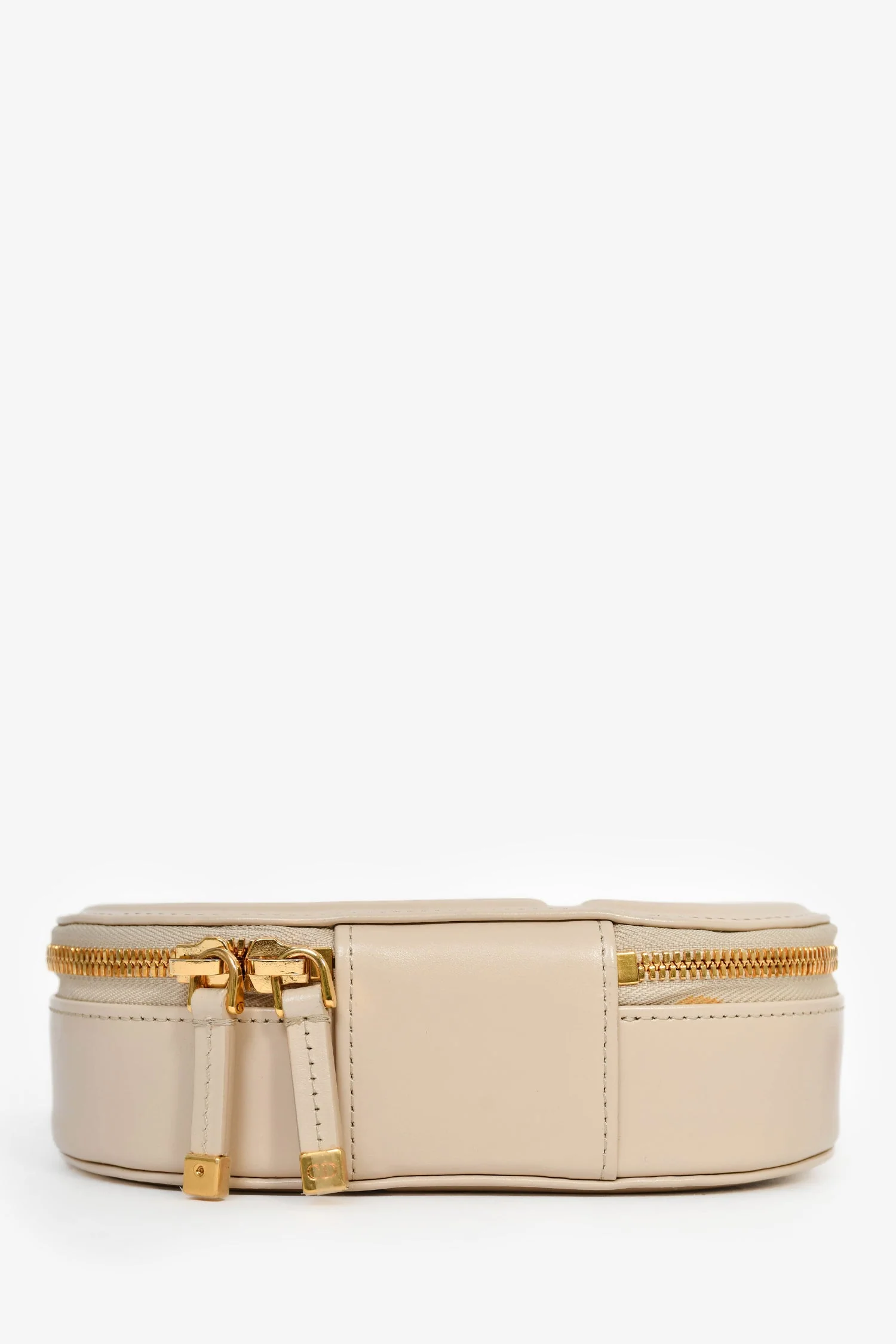 Christian Dior 2023 Beige Leather Oval Camera Crossbody Bag - Image 5