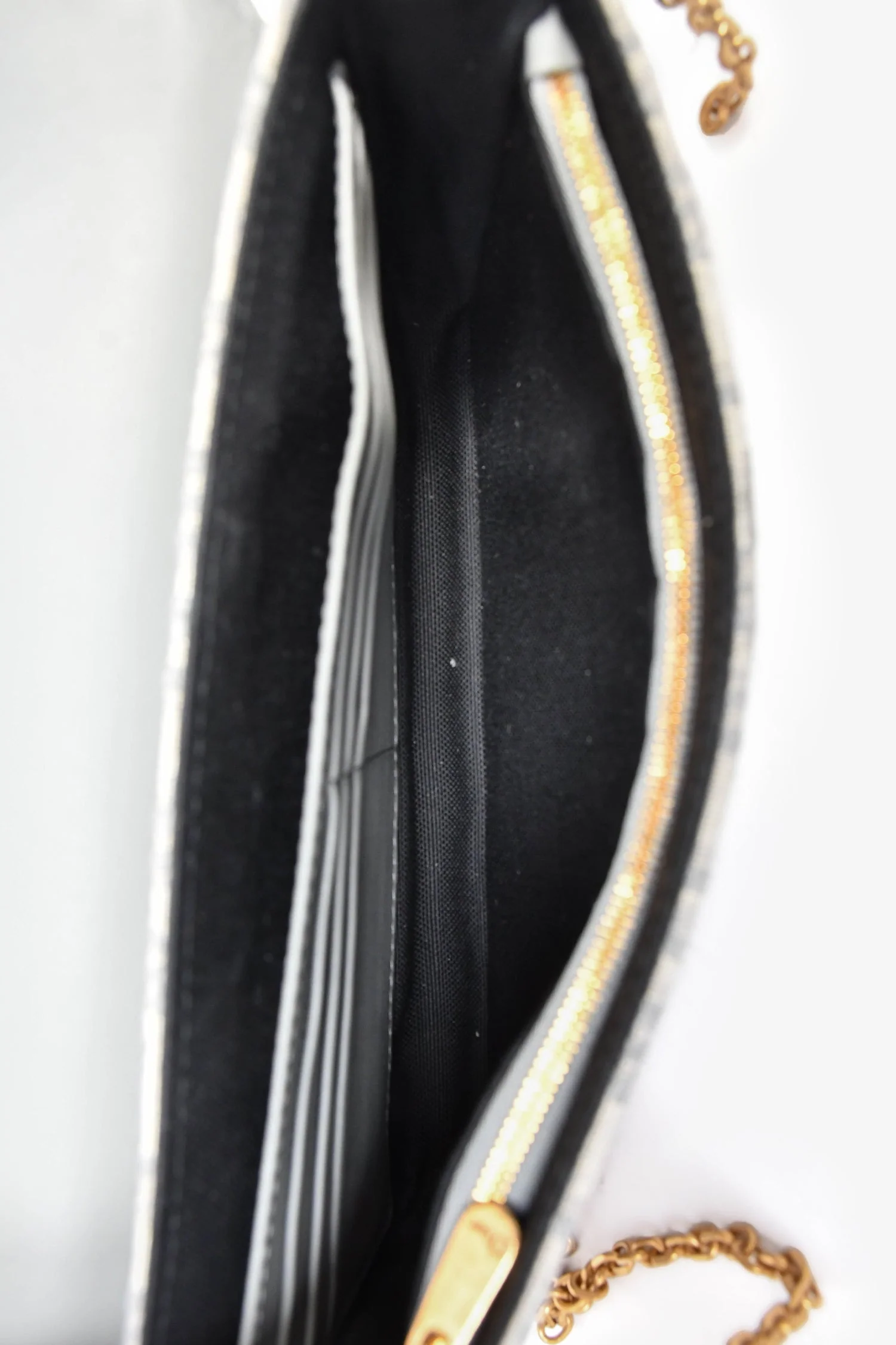 Christian Dior 2023 Grey Oblique Canvas Medium Saddle Pouch With Chain - Image 6