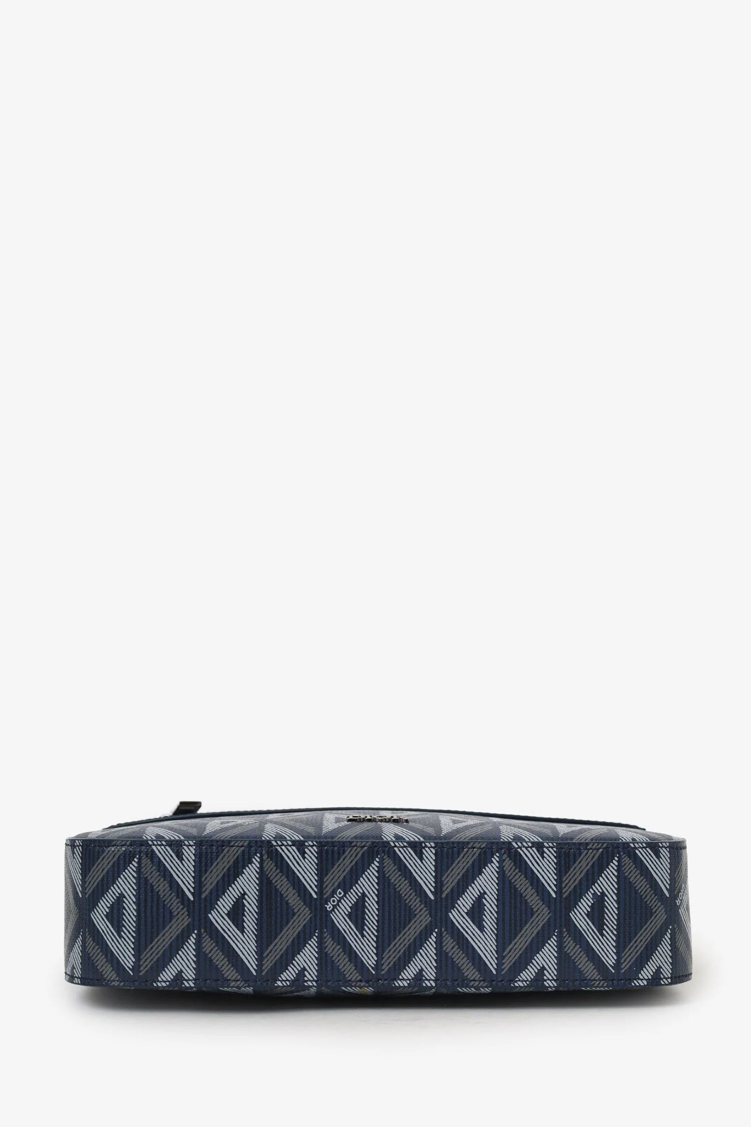 Christian Dior 2023 Navy Coated Canvas CD Diamond Safari Messenger - Image 5