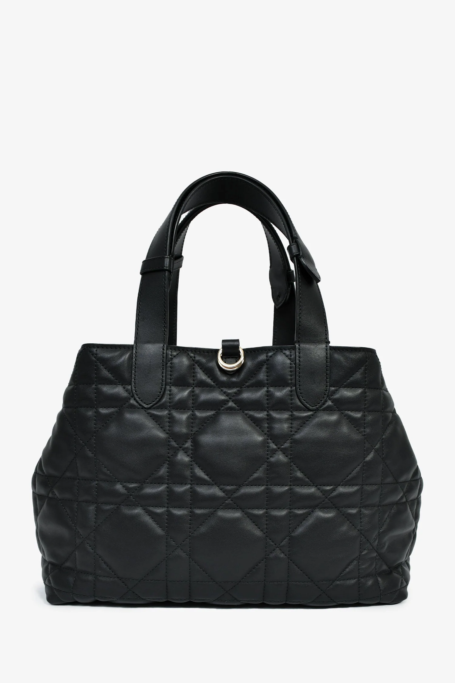 Christian Dior 2024 Black Cannage Lambskin Leather Medium 'Toujours' Bag - Image 2