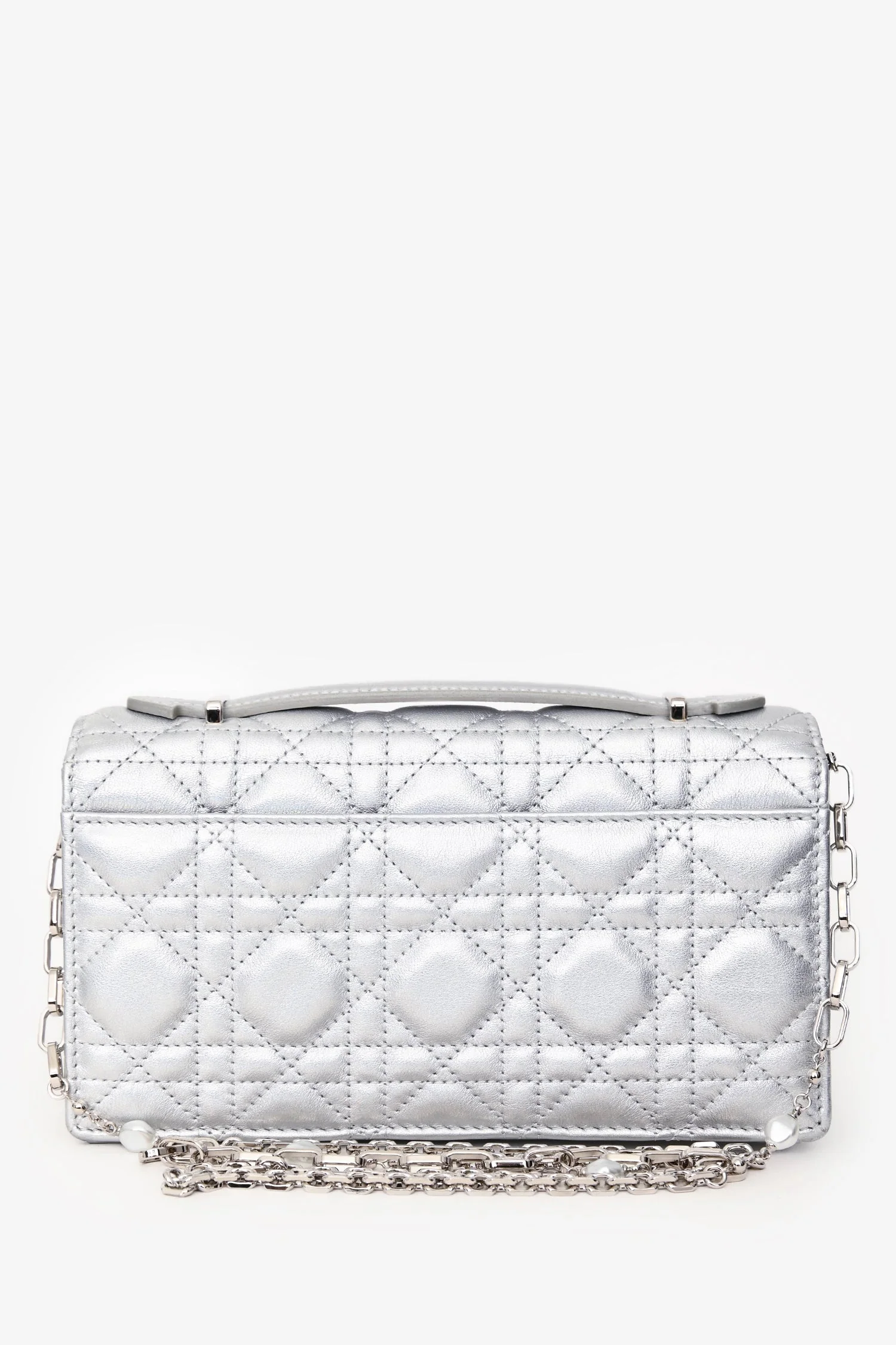 Christian Dior 2024 Iridescent Metallic Cannage Lambskin My Dior Mini Bag SHW - Image 2