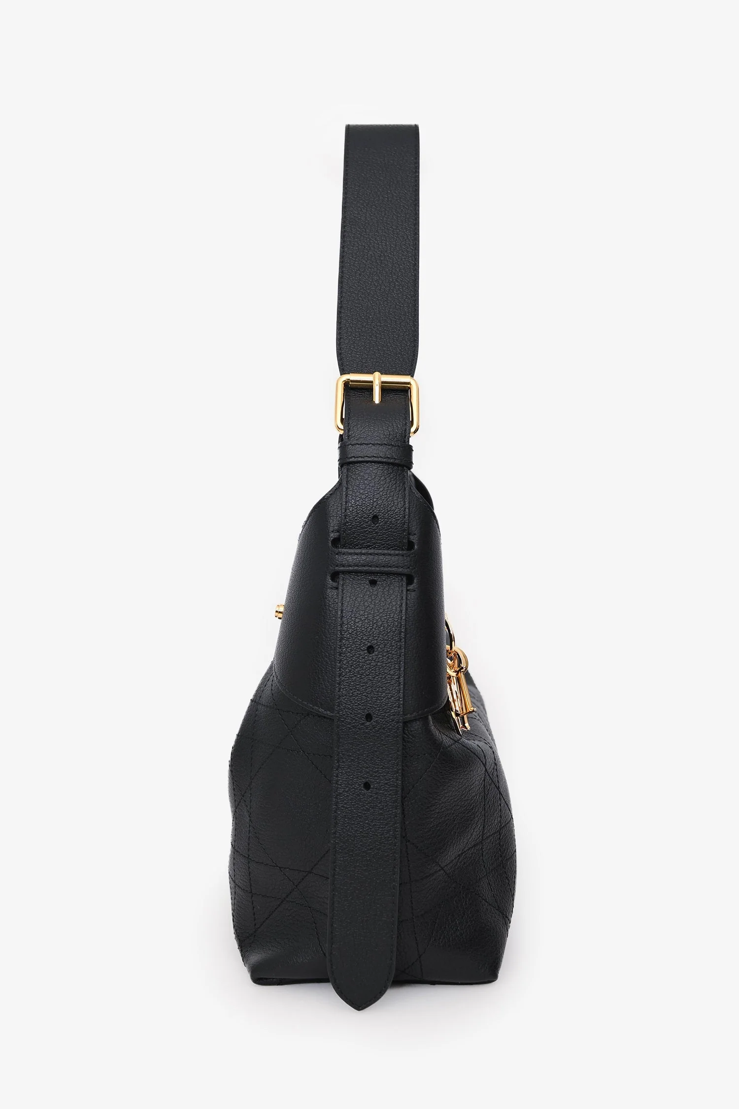 Christian Dior 2025 Black Flat Macrocannage Medium Dior Voyage Bag GHW - Image 3