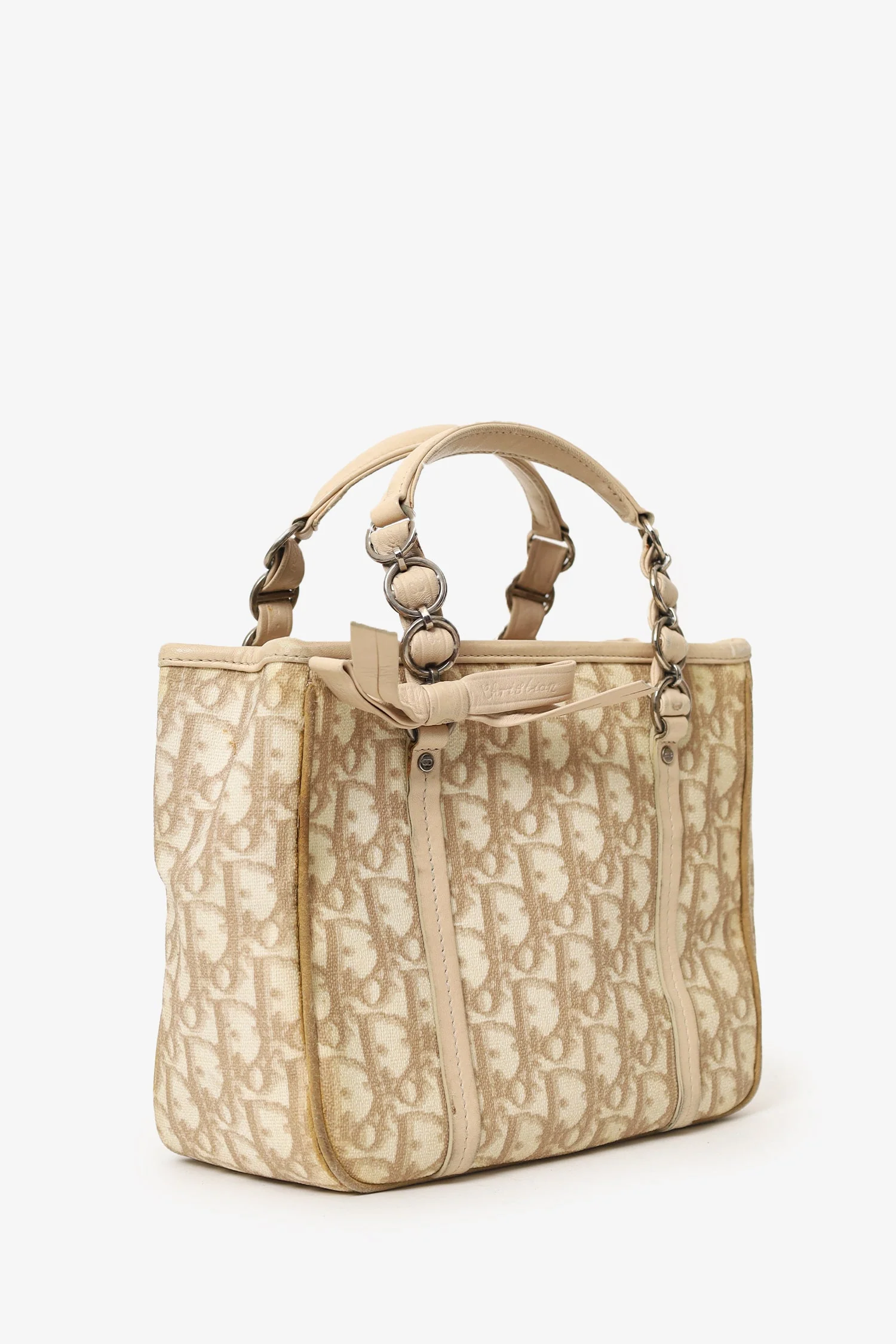 Christian Dior Beige Diorissimo Romantique Tote Bag - Image 2