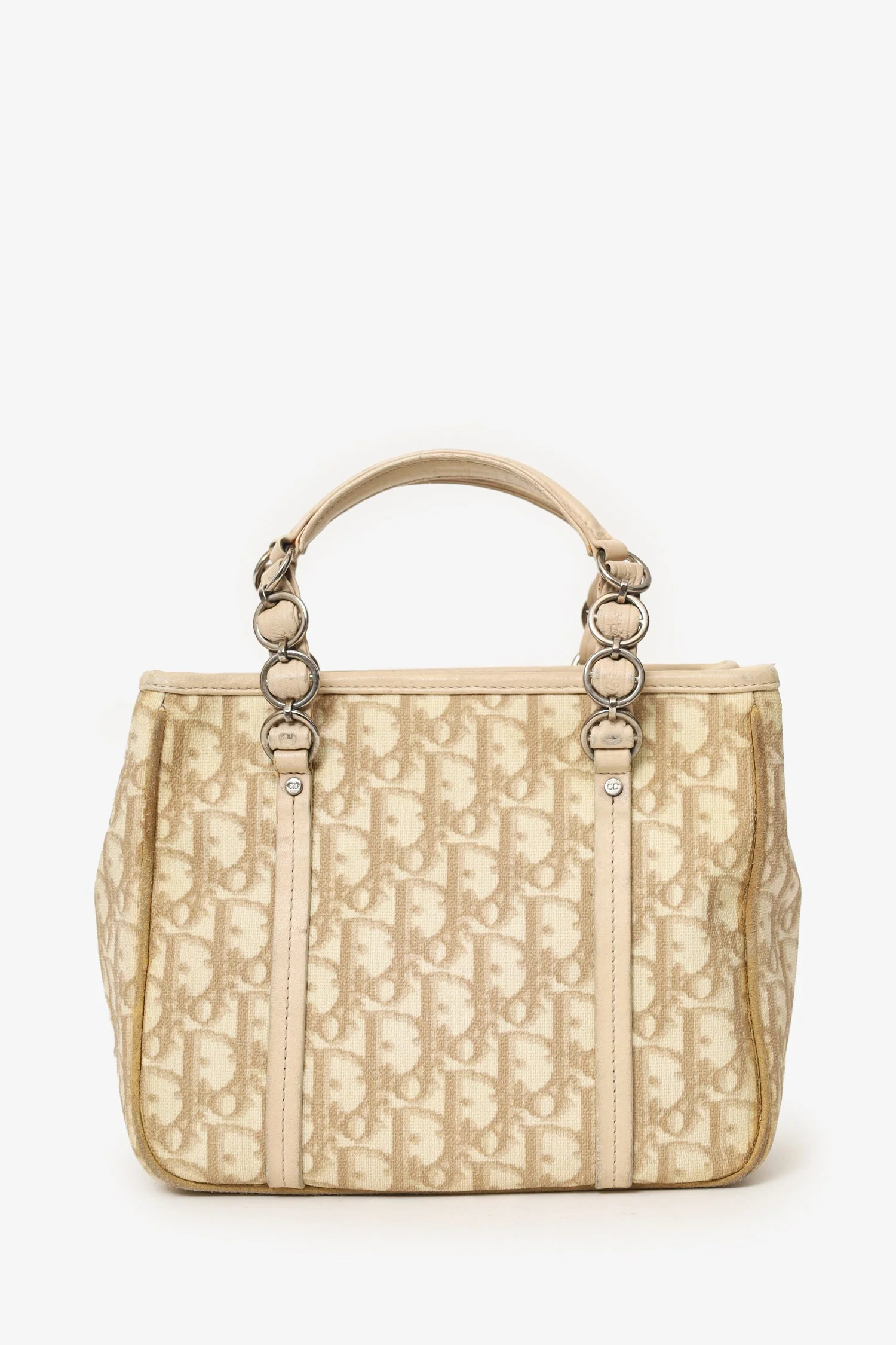 Christian Dior Beige Diorissimo Romantique Tote Bag - Image 3
