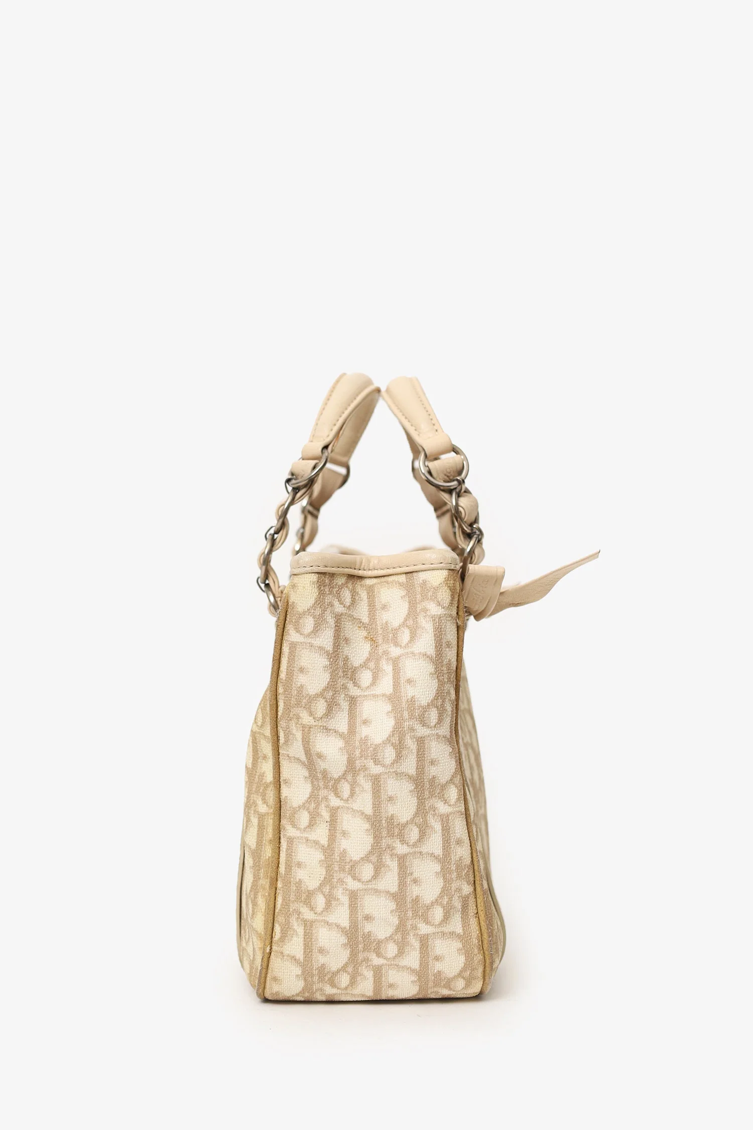 Christian Dior Beige Diorissimo Romantique Tote Bag - Image 4