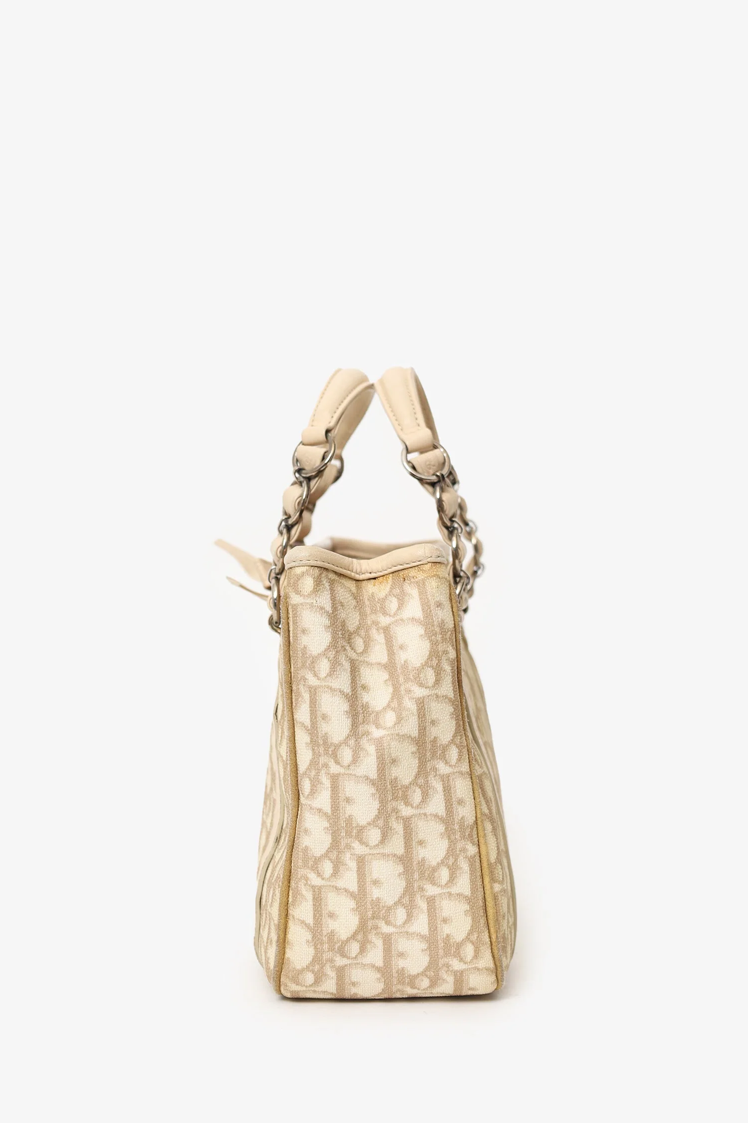 Christian Dior Beige Diorissimo Romantique Tote Bag - Image 5
