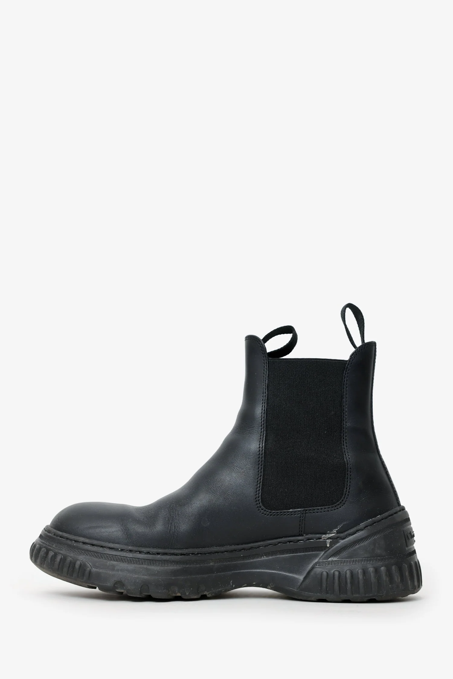 Christian Dior Black Calfskin D-racer Chelsea Boots Size 37 - Image 5