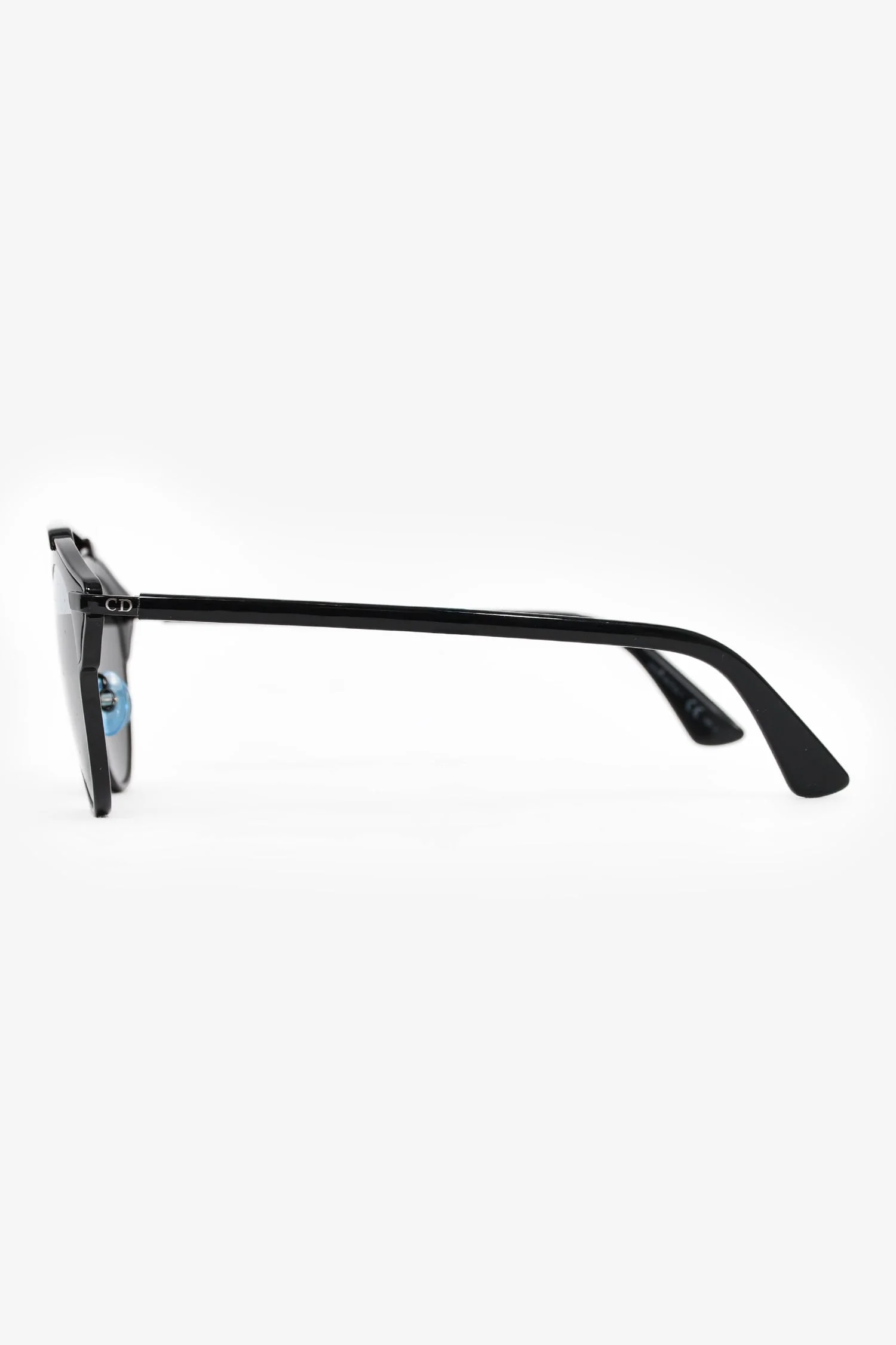 Christian Dior Black 'DiorSoReal' Sunglasses with Mirrored Lens - Image 3