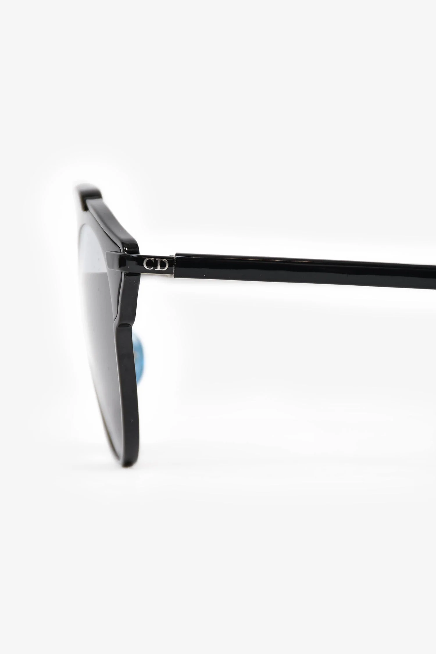 Christian Dior Black 'DiorSoReal' Sunglasses with Mirrored Lens - Image 4