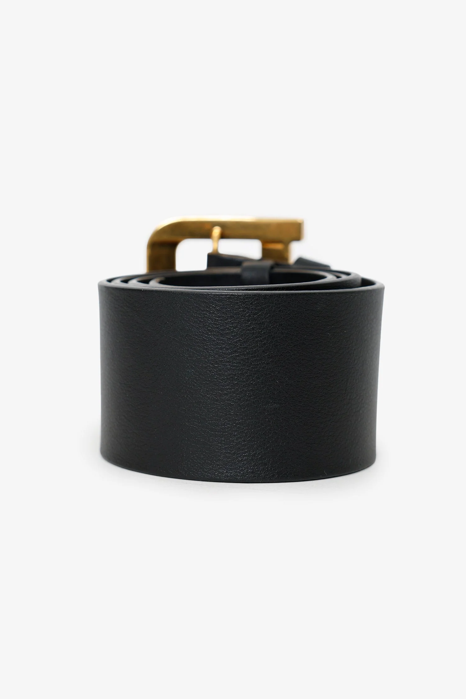 Christian Dior Black Leather Diorquake Buckle Wide Belt - Image 3