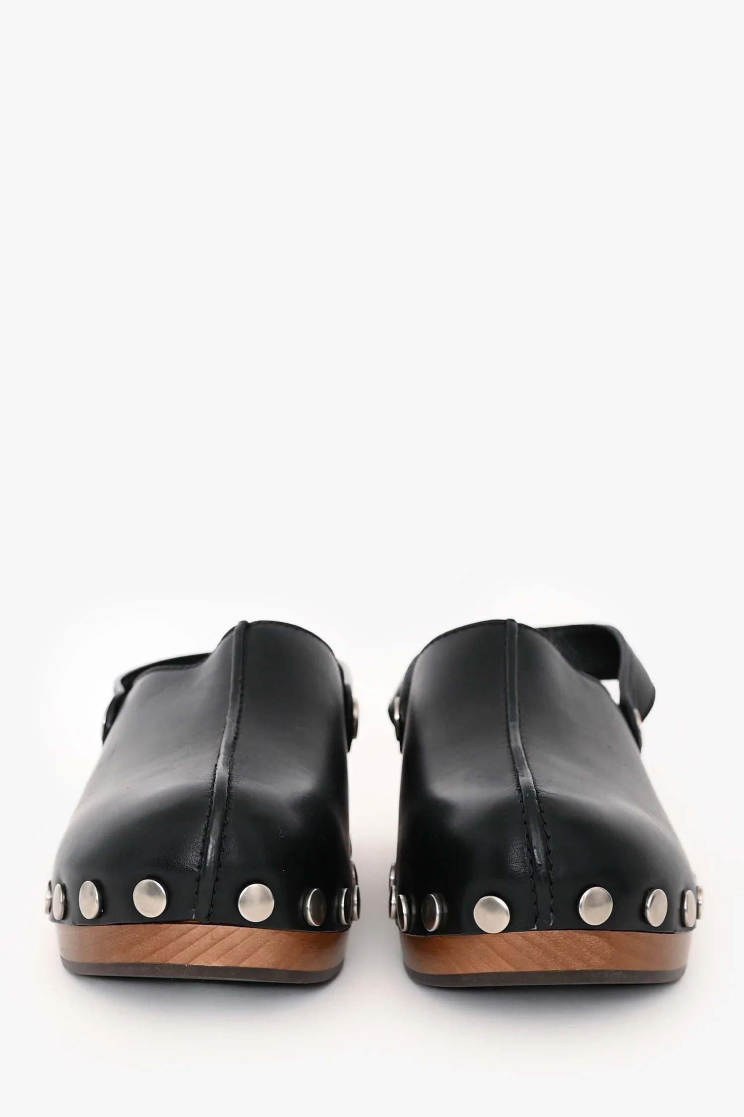 Christian Dior Black Leather Diorquake Clogs Size 37 - Image 3