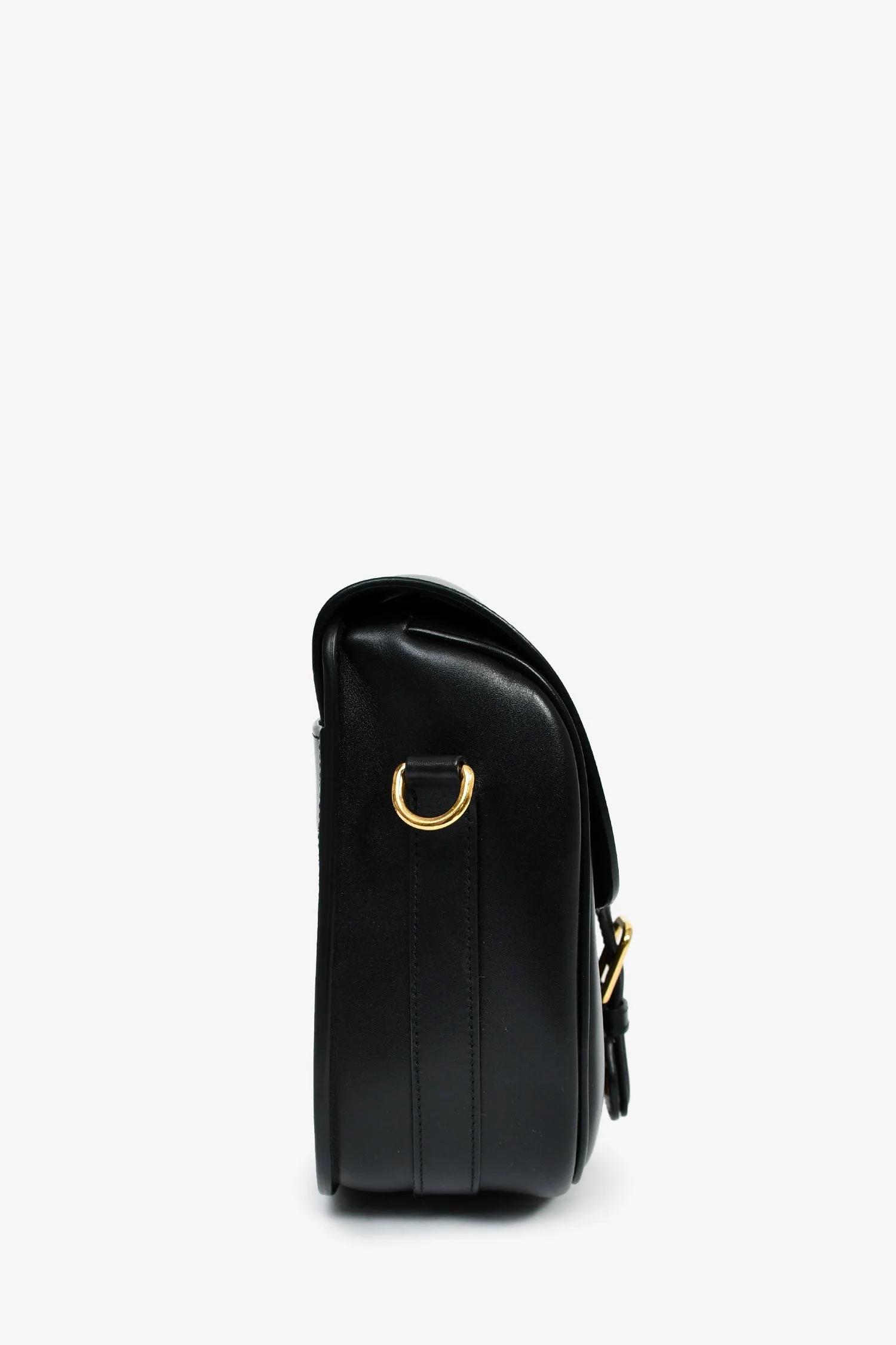 Christian Dior Black Leather Large Bobby Oblique Canvas Strap Crossbody Bag - Image 3