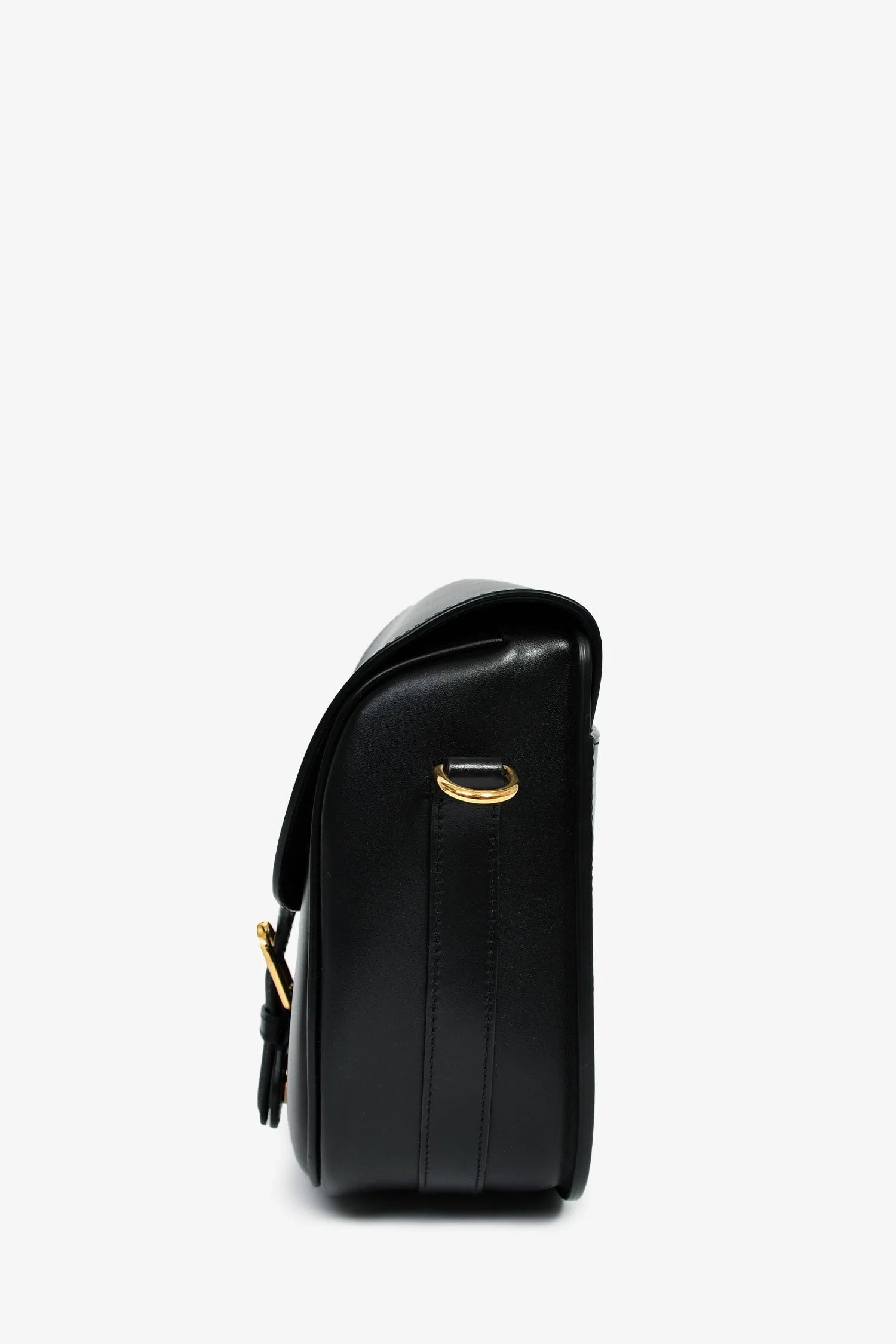 Christian Dior Black Leather Large Bobby Oblique Canvas Strap Crossbody Bag - Image 4