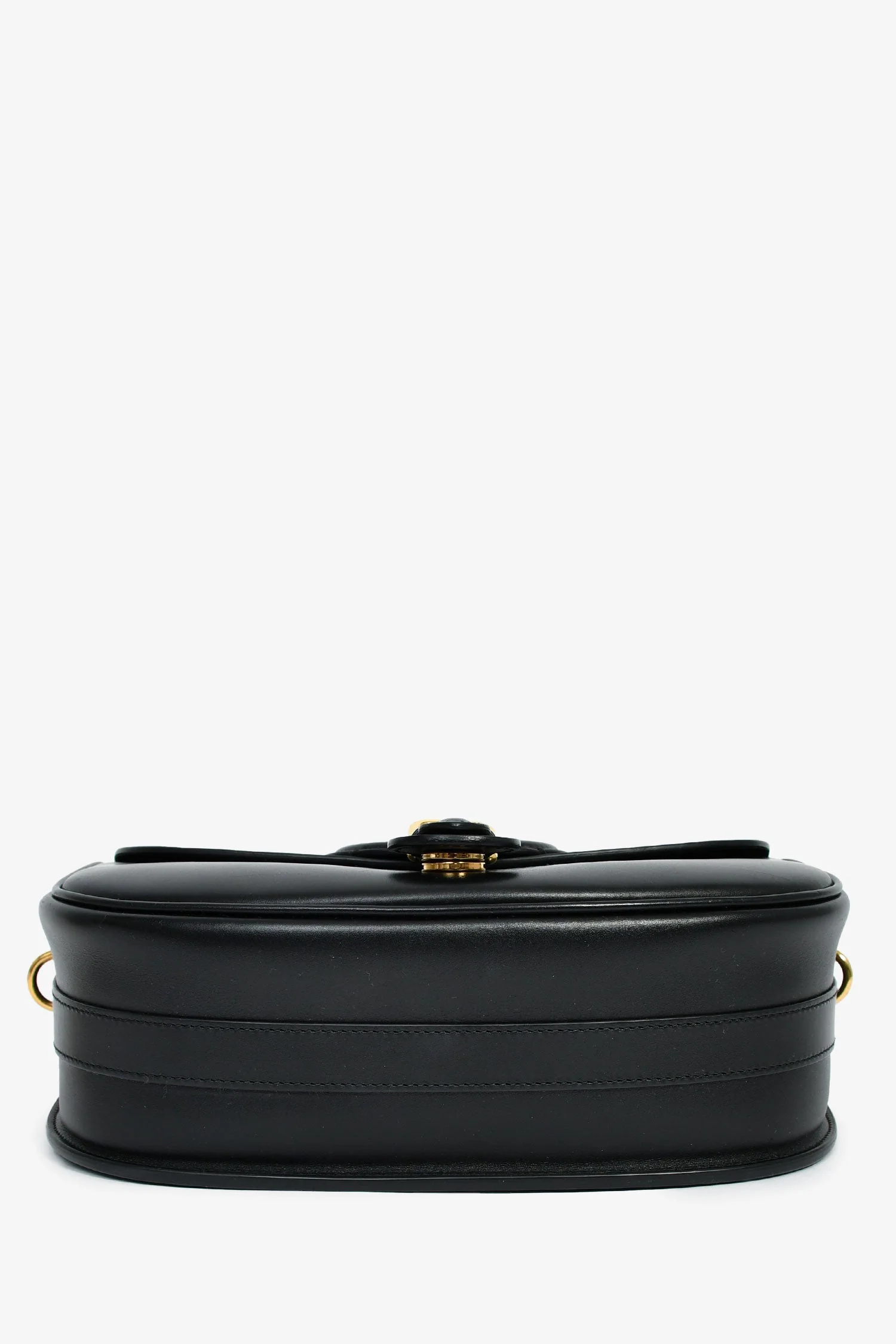 Christian Dior Black Leather Large Bobby Oblique Canvas Strap Crossbody Bag - Image 5