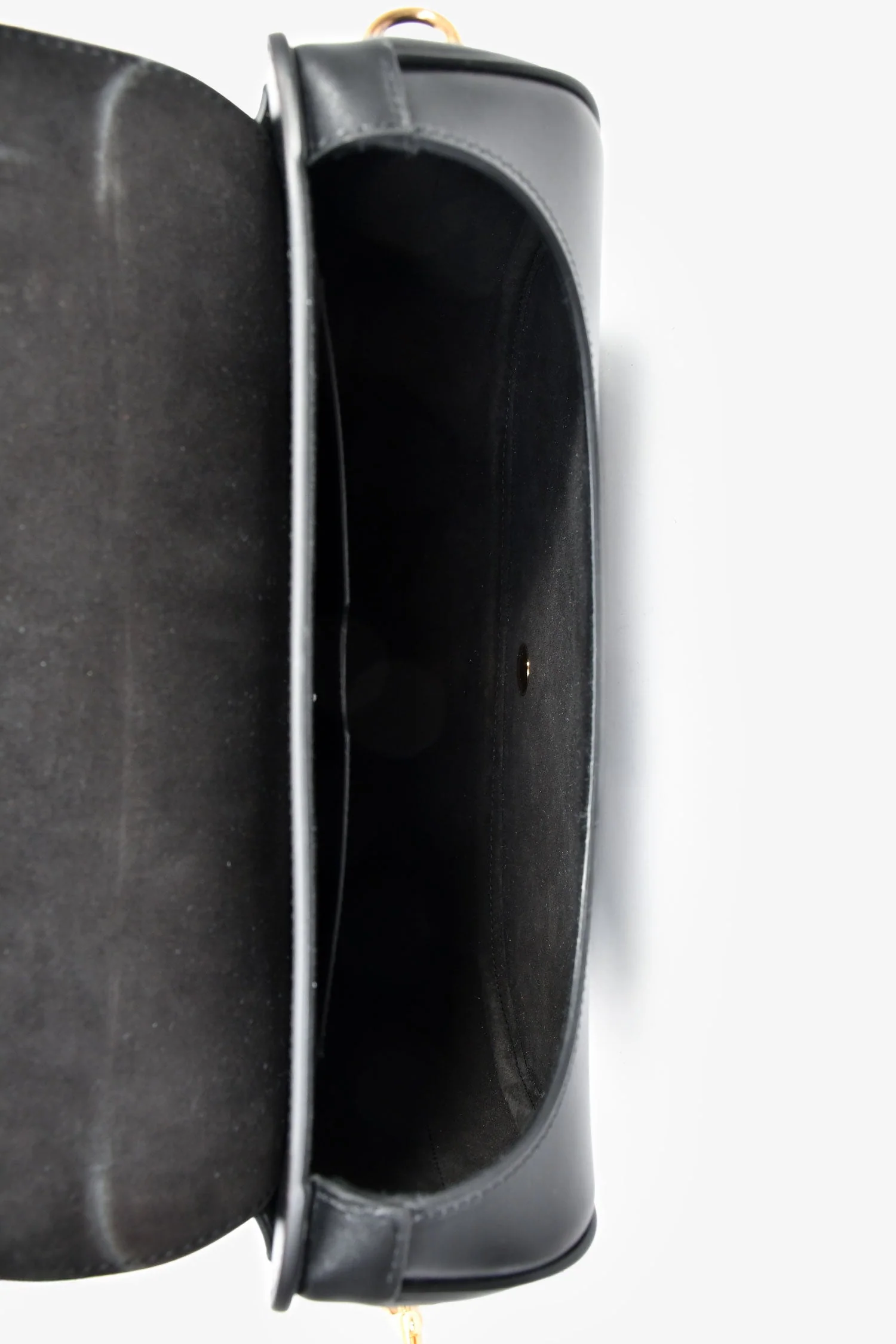 Christian Dior Black Leather Large Bobby Oblique Canvas Strap Crossbody Bag - Image 6