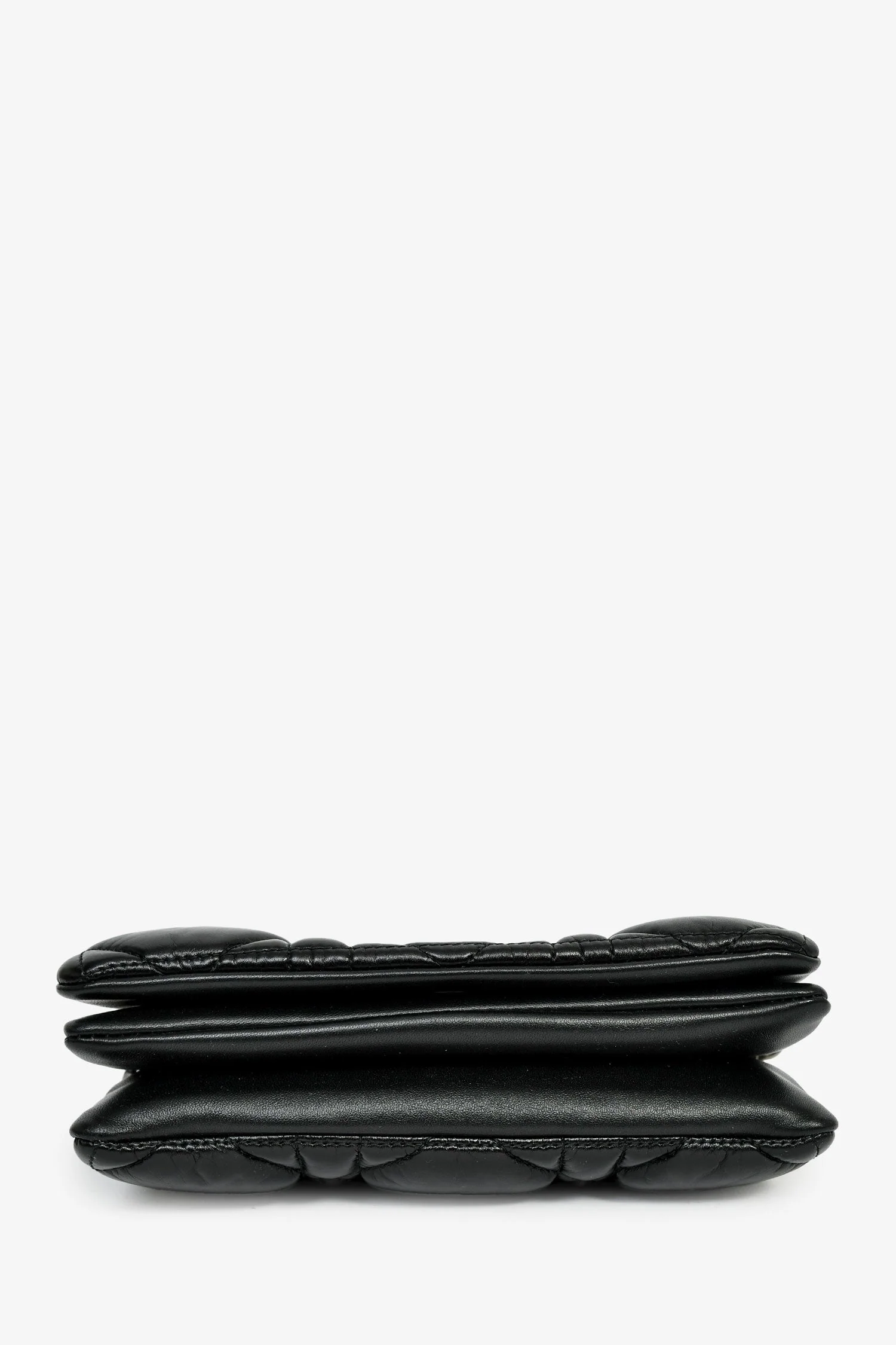 Christian Dior Black Leather Macrocannage Small 'Caro' Crossbody Bag - Image 5