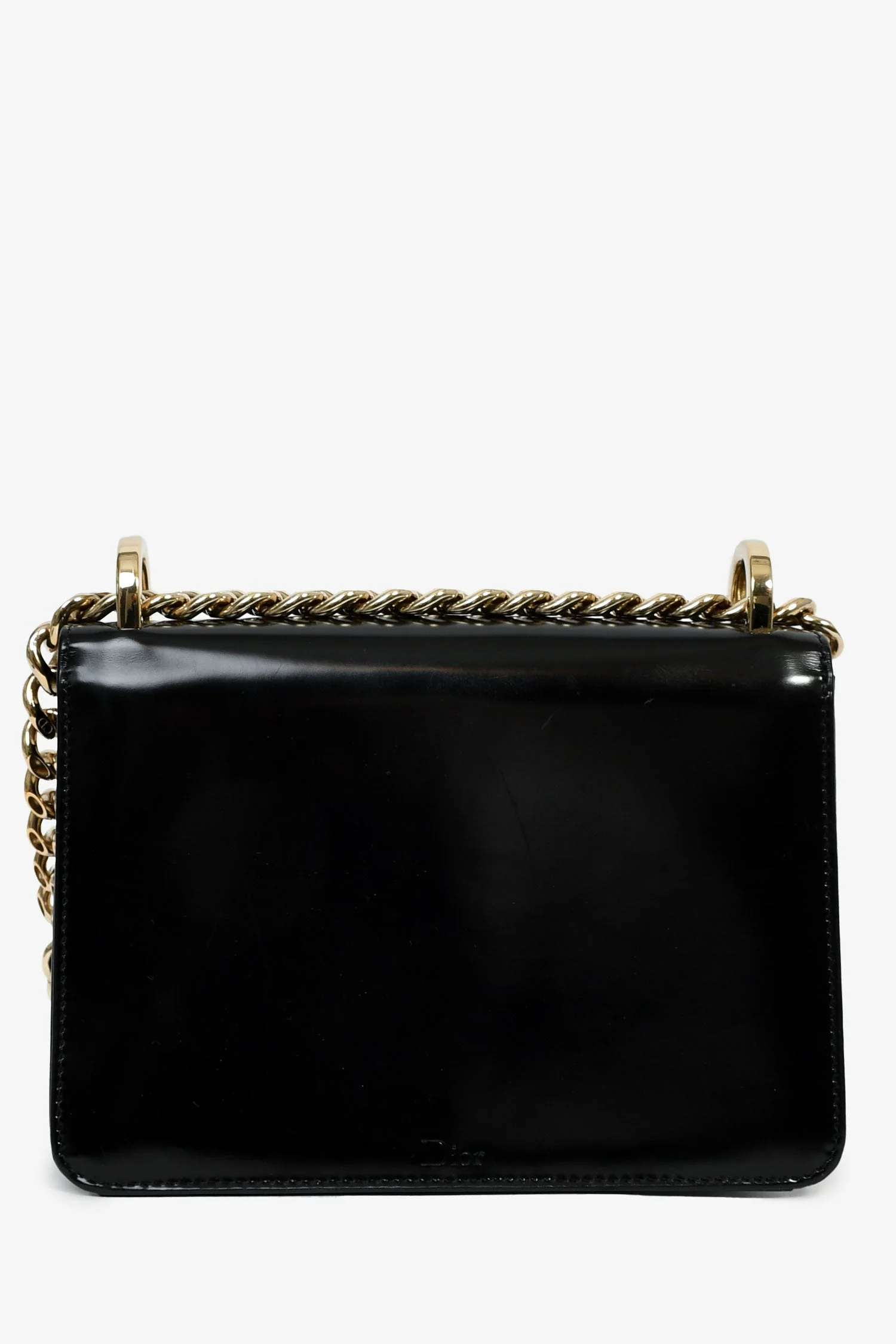 Christian Dior Black Leather Sequin Detail 'Diorama Club' Shoulder Bag - Image 2