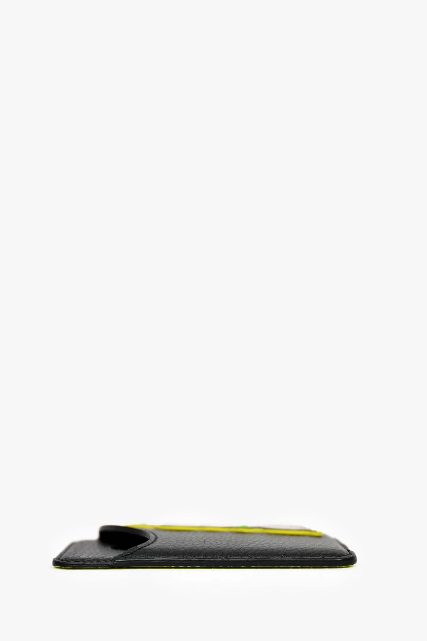 Christian Dior Black/Multicolour Leather/Magnetic Card Holder - Image 2