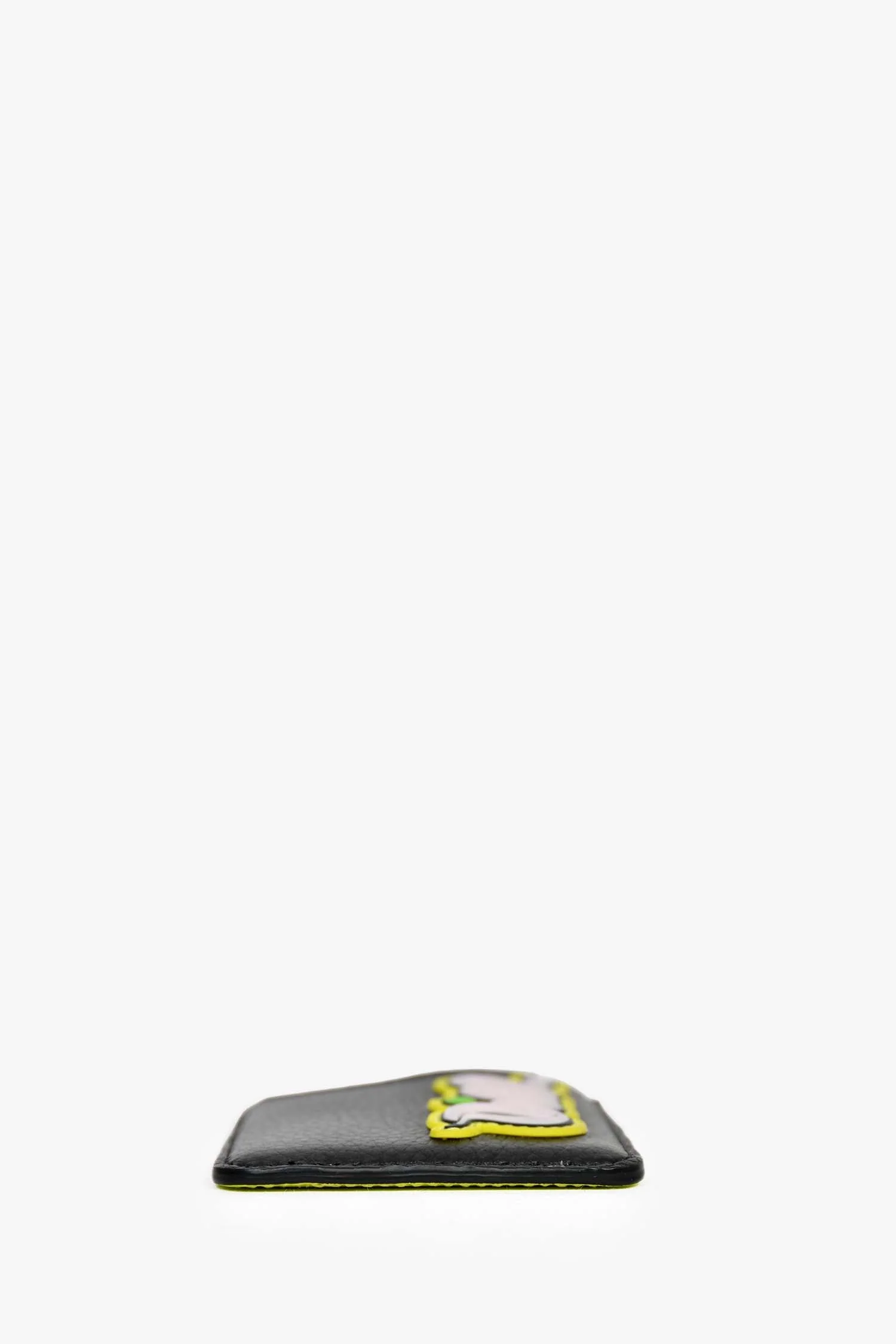 Christian Dior Black/Multicolour Leather/Magnetic Card Holder - Image 5