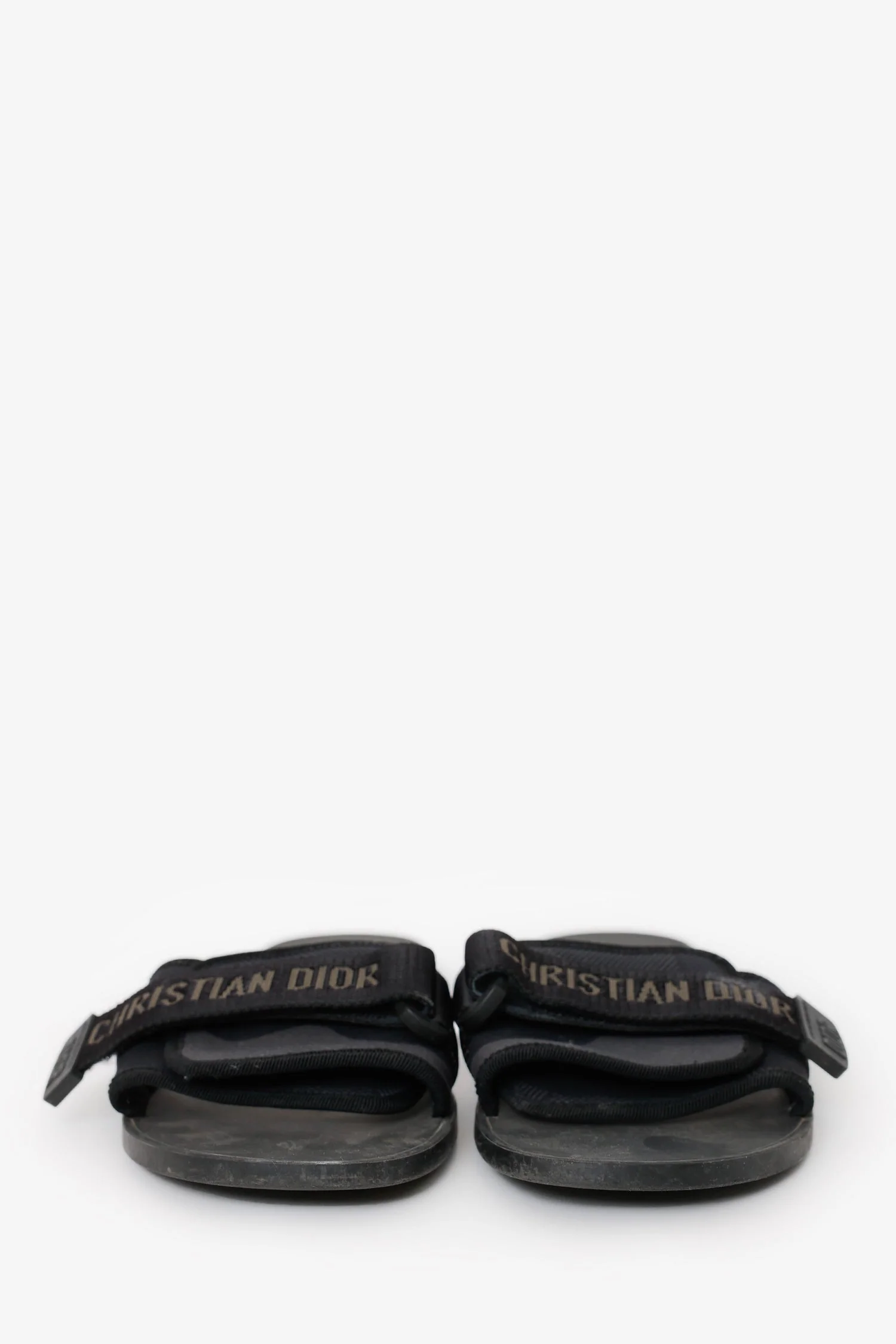Christian Dior Black Nylon Dio(r)evolution Dway Slide Sandals Size 40 - Image 3