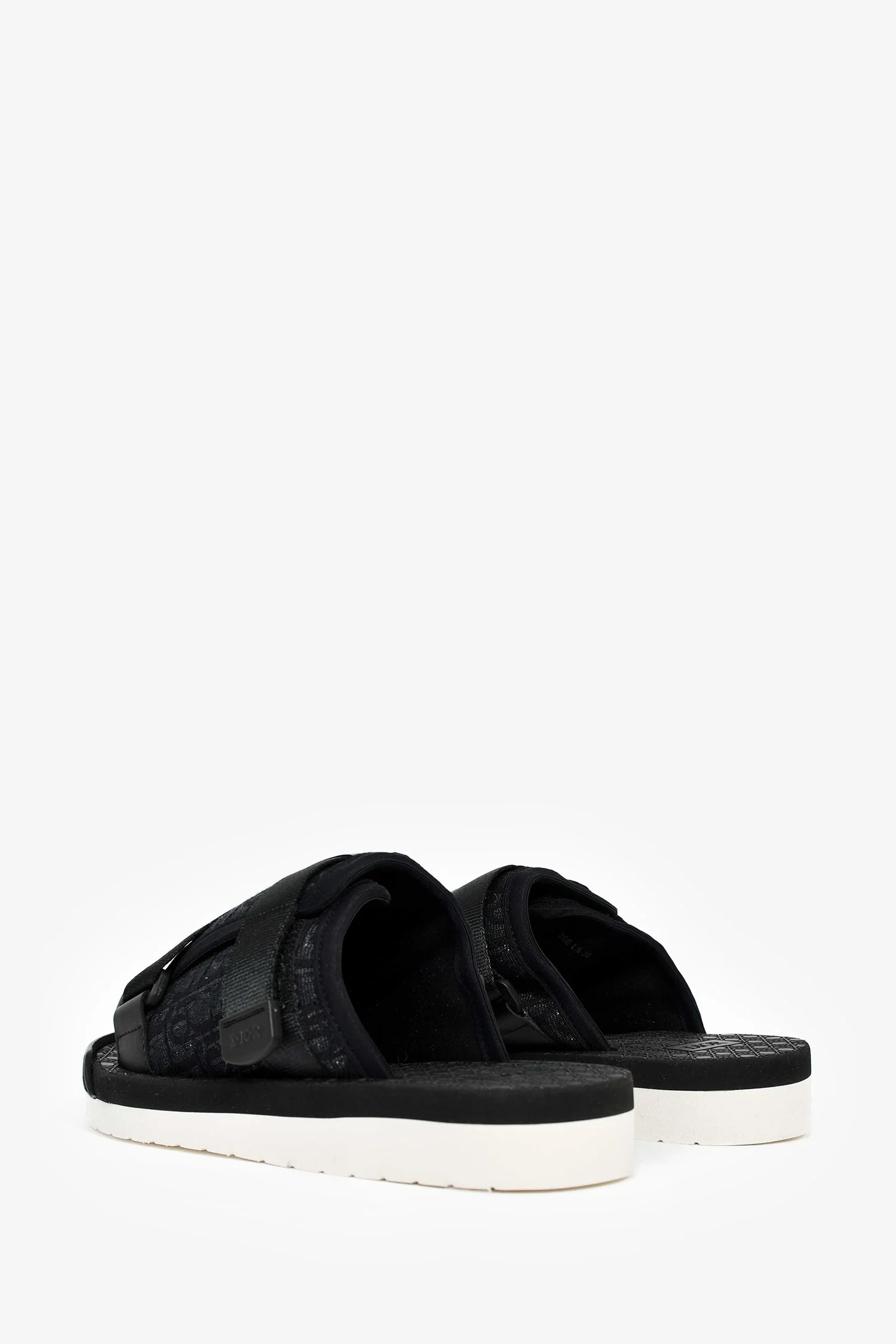 Christian Dior Black Oblique Jacquard 'Alpha' Sandals Size 38 - Image 4