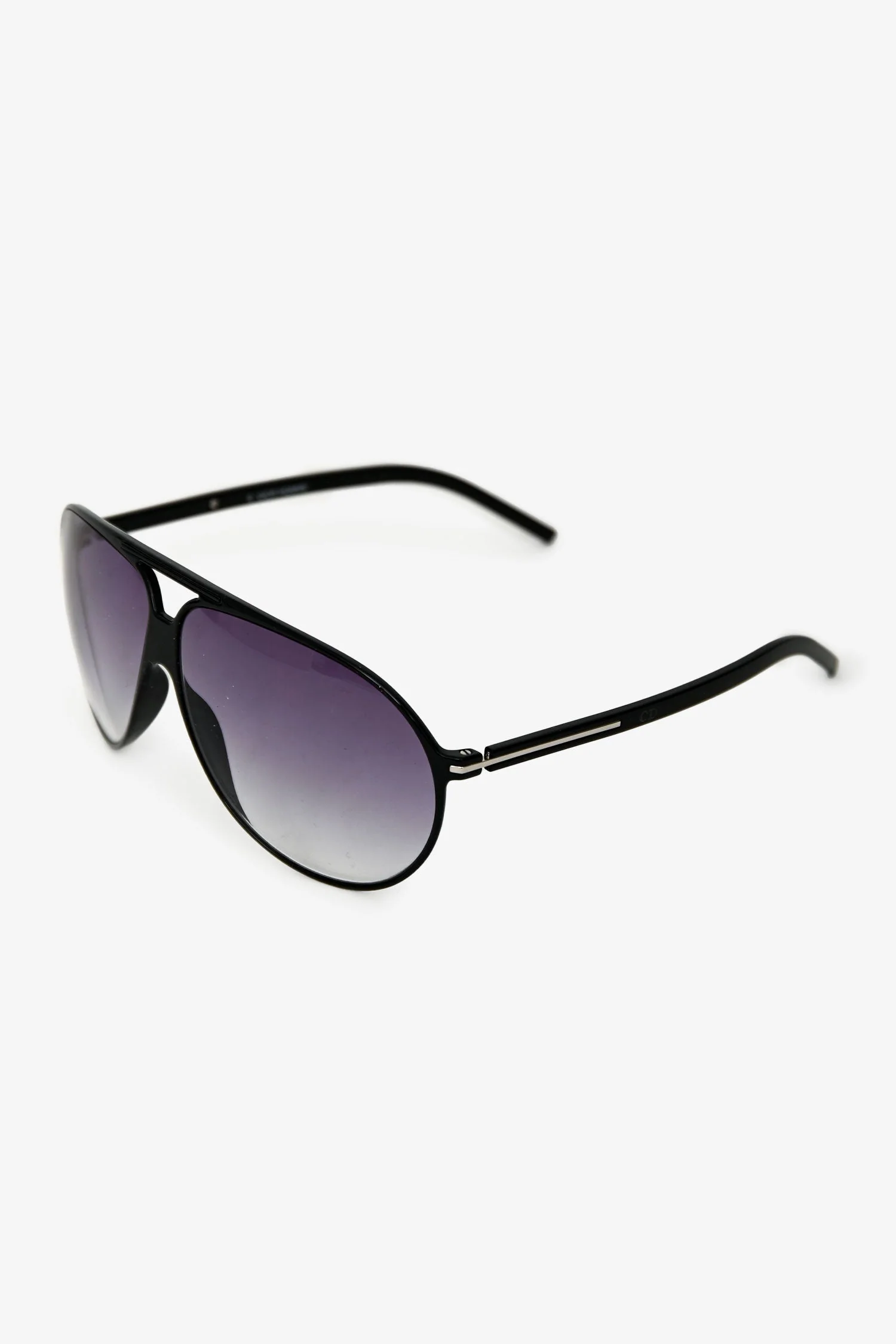 Christian Dior Black Oversized Aviator Sunglasses - Image 2