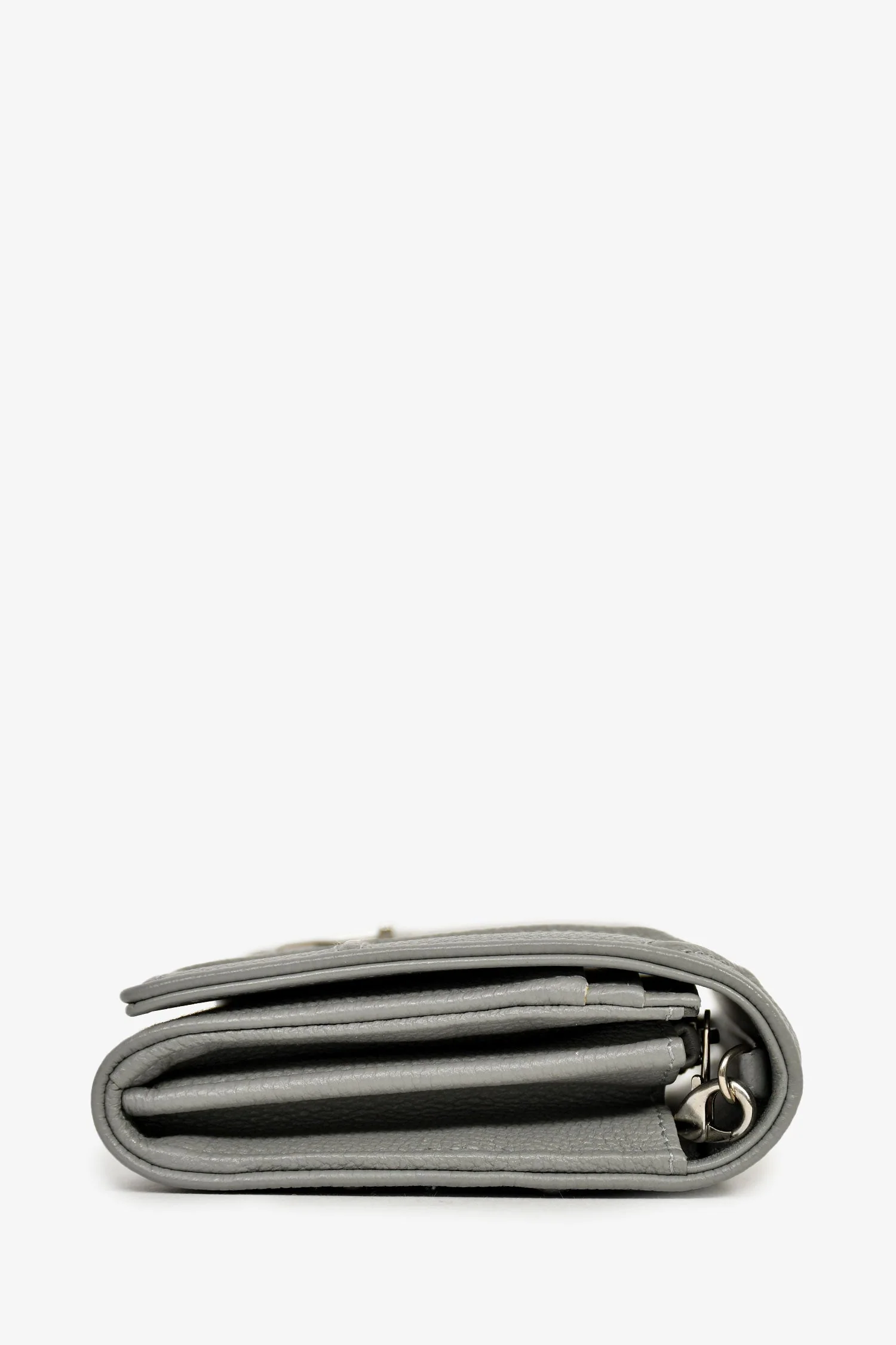 Christian Dior Black Patent Cannage Leather 'Rendezvous' Wallet on Chain - Image 3