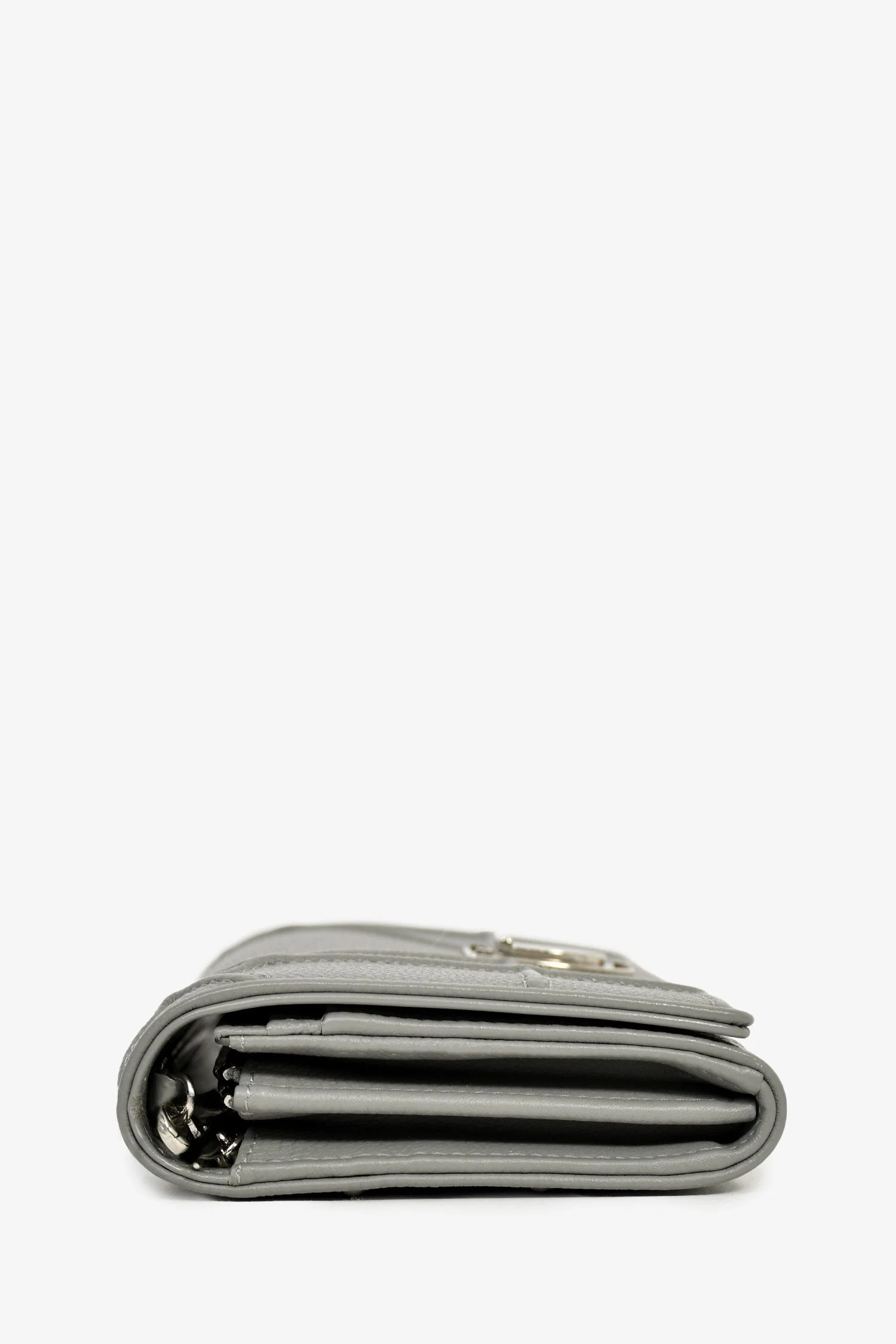Christian Dior Black Patent Cannage Leather 'Rendezvous' Wallet on Chain - Image 4