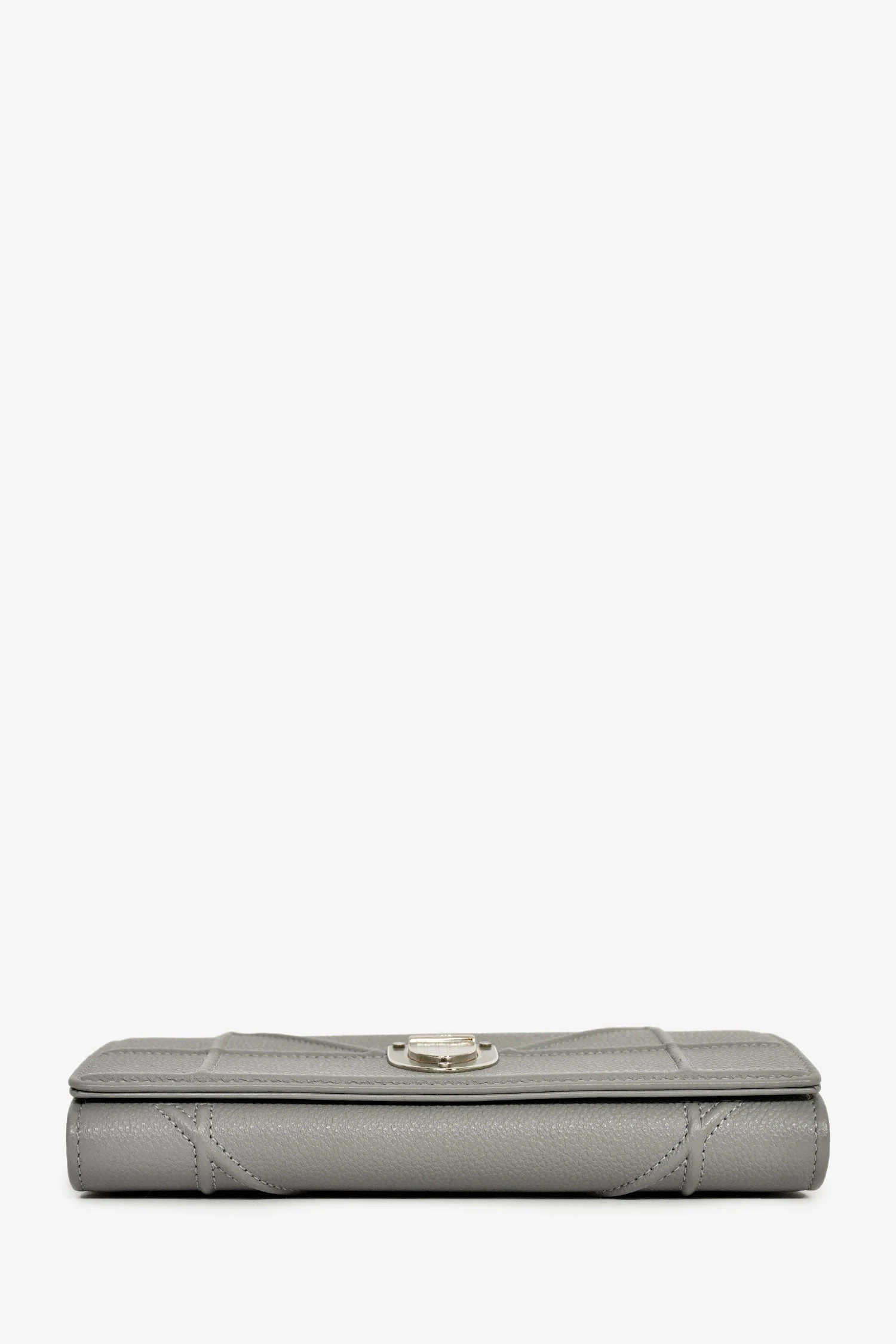 Christian Dior Black Patent Cannage Leather 'Rendezvous' Wallet on Chain - Image 5
