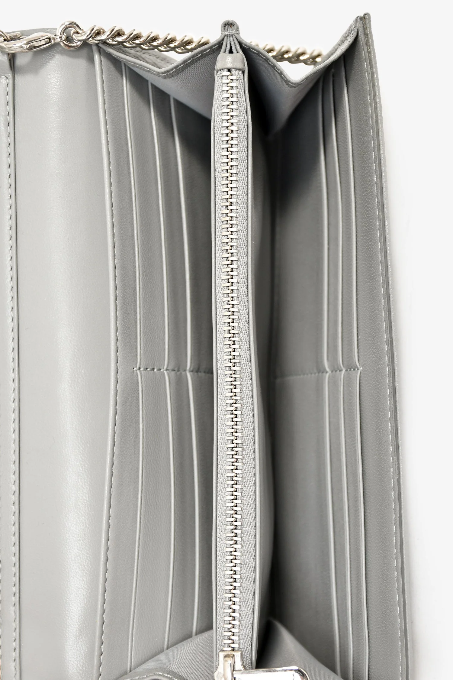 Christian Dior Black Patent Cannage Leather 'Rendezvous' Wallet on Chain - Image 6