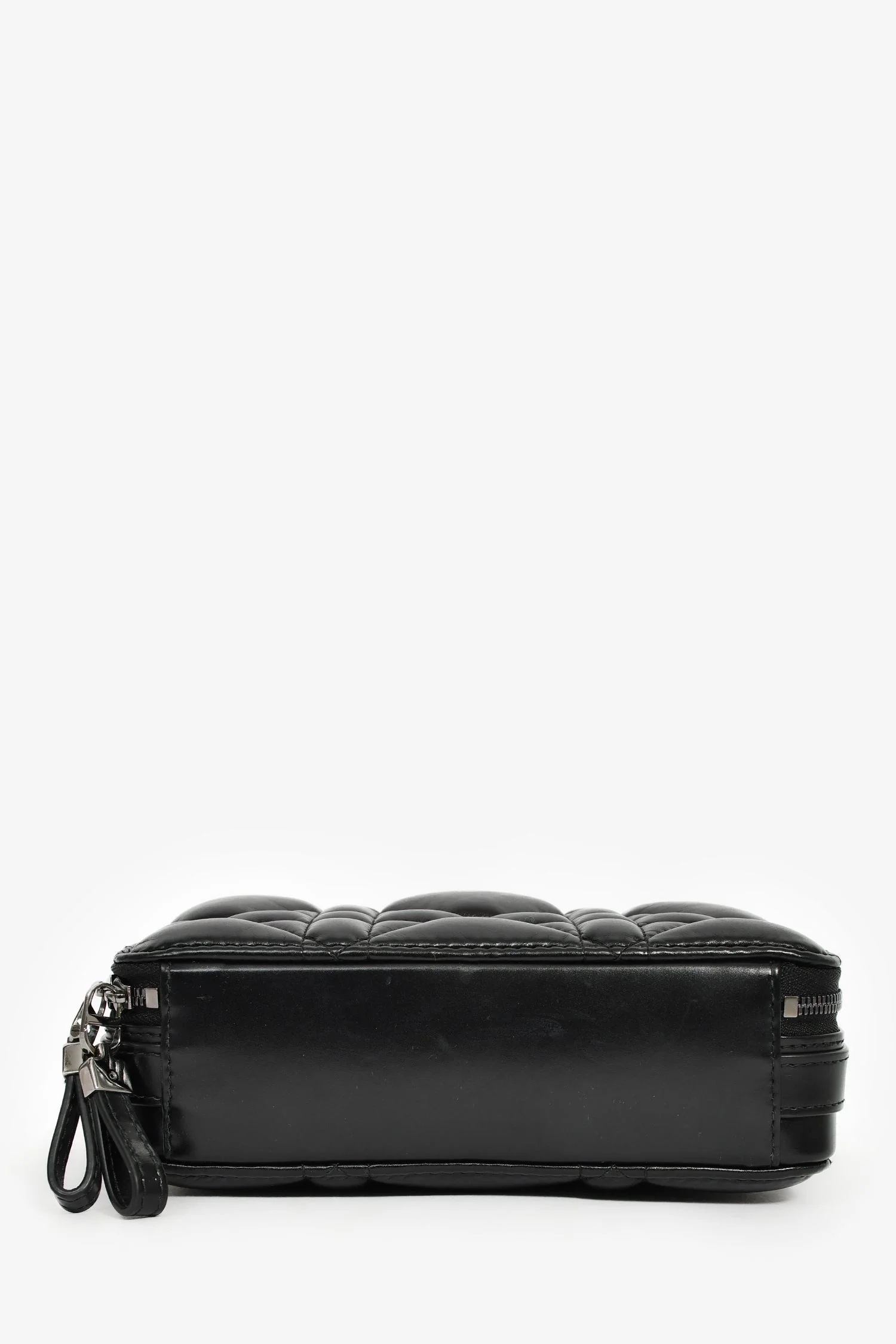 Christian Dior Black Puff Cannage Zip Around Chain 'Caro Box' Bag - Image 5
