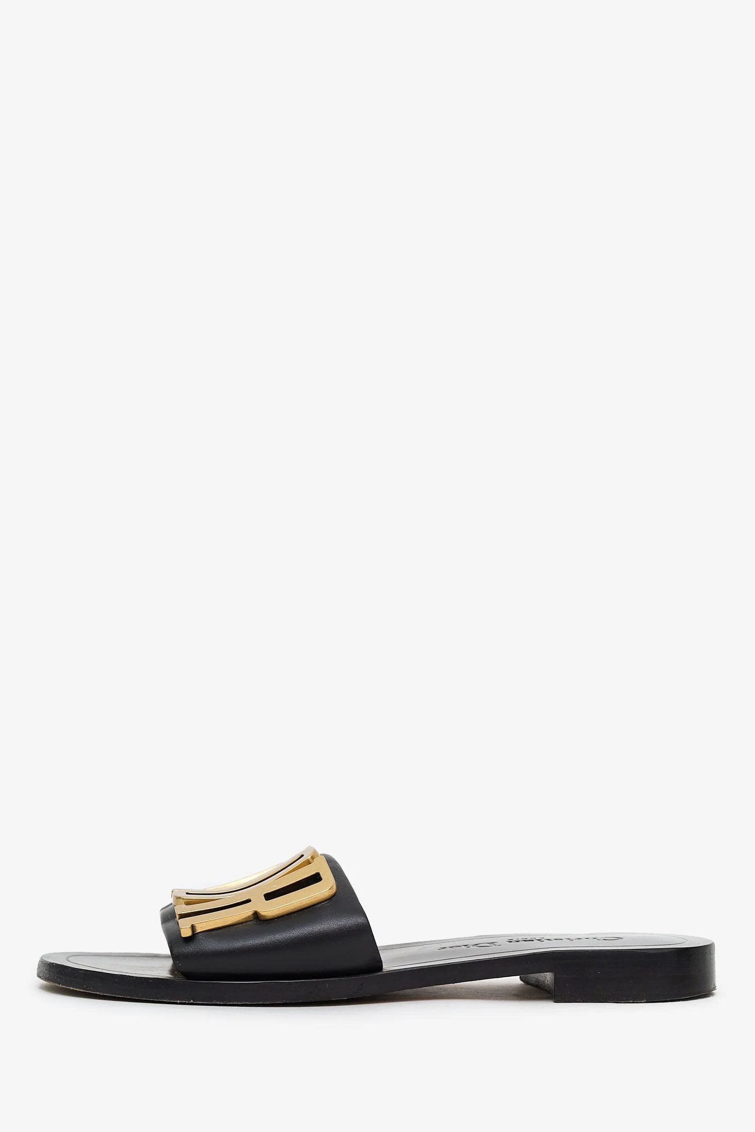 Christian Dior Black 'Revolution' Logo Slide Sandals Size 35 - Image 5