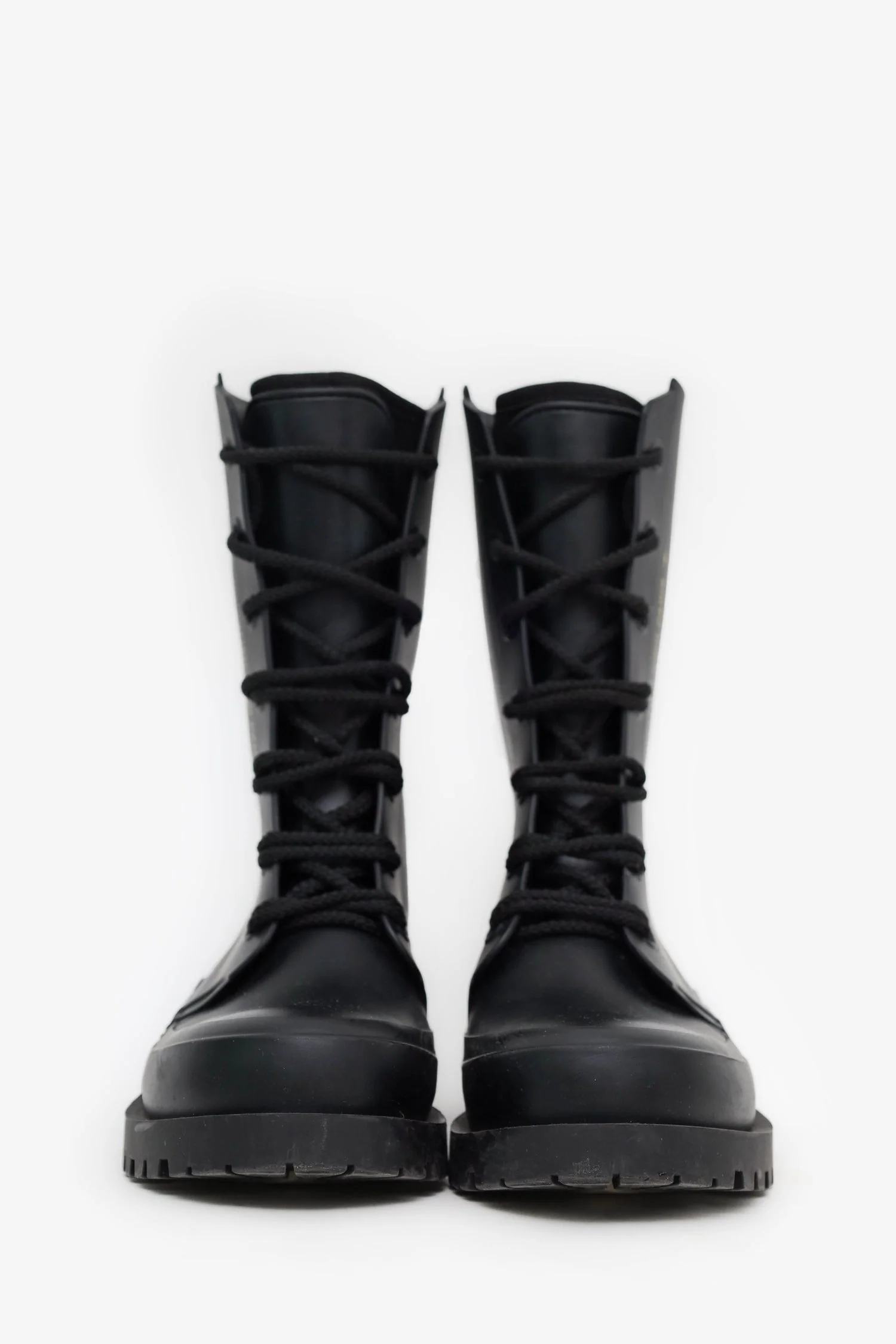 Christian Dior Black Rubber 'Diorcamp' Boots Size 36 - Image 3