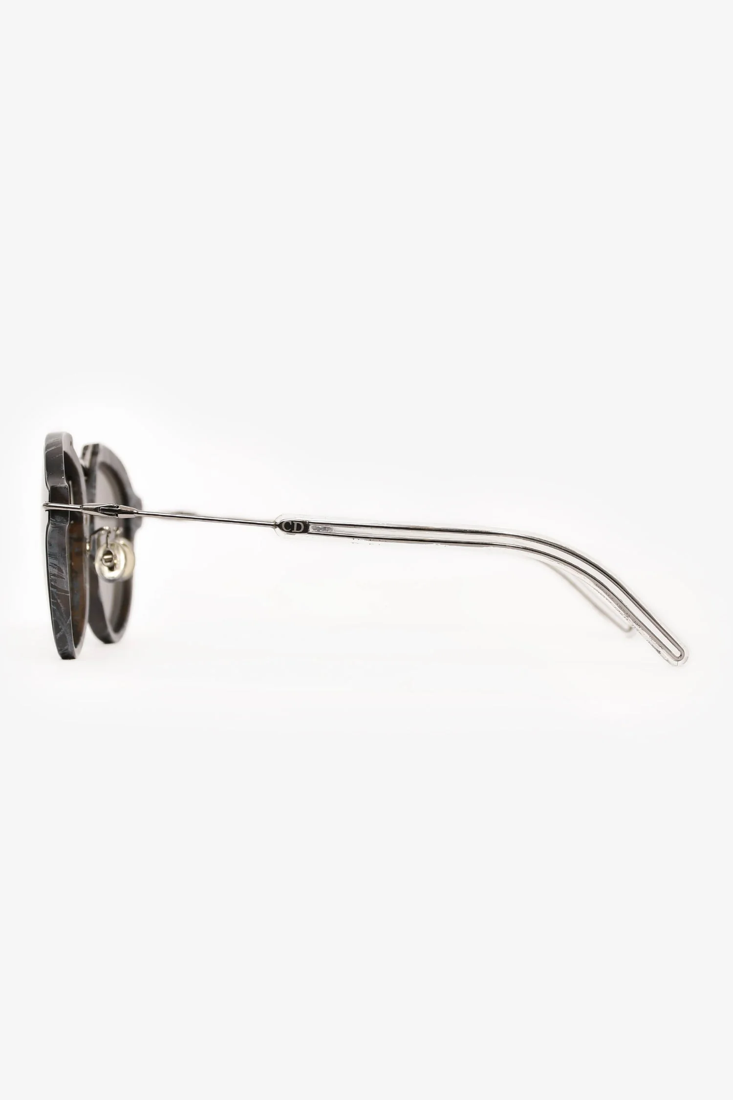 Christian Dior Black/Silver 'DiorEclat' Sunglasses - Image 4