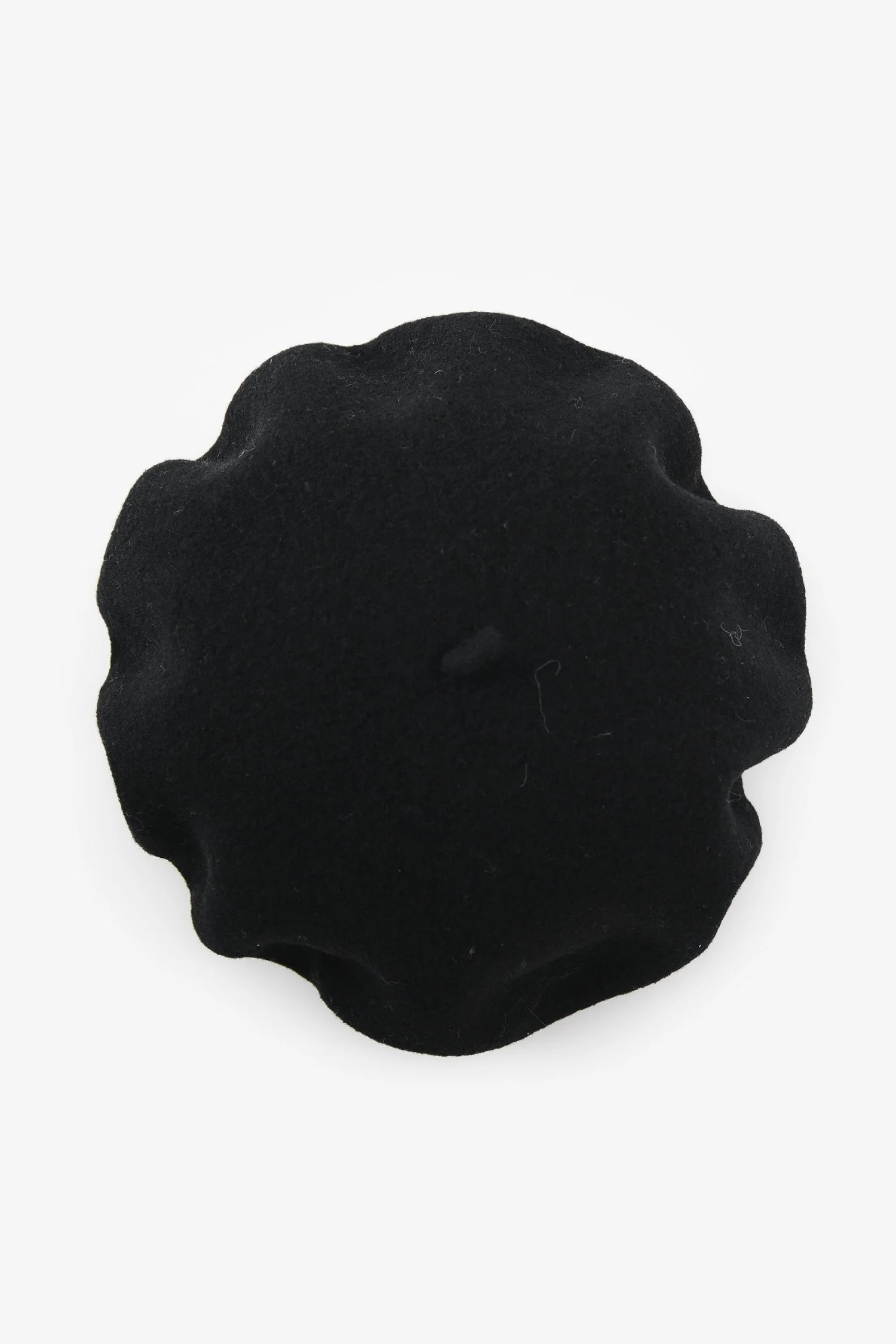 Christian Dior Black Wool CD Embroidered Beret Hat Size T4 - Image 2