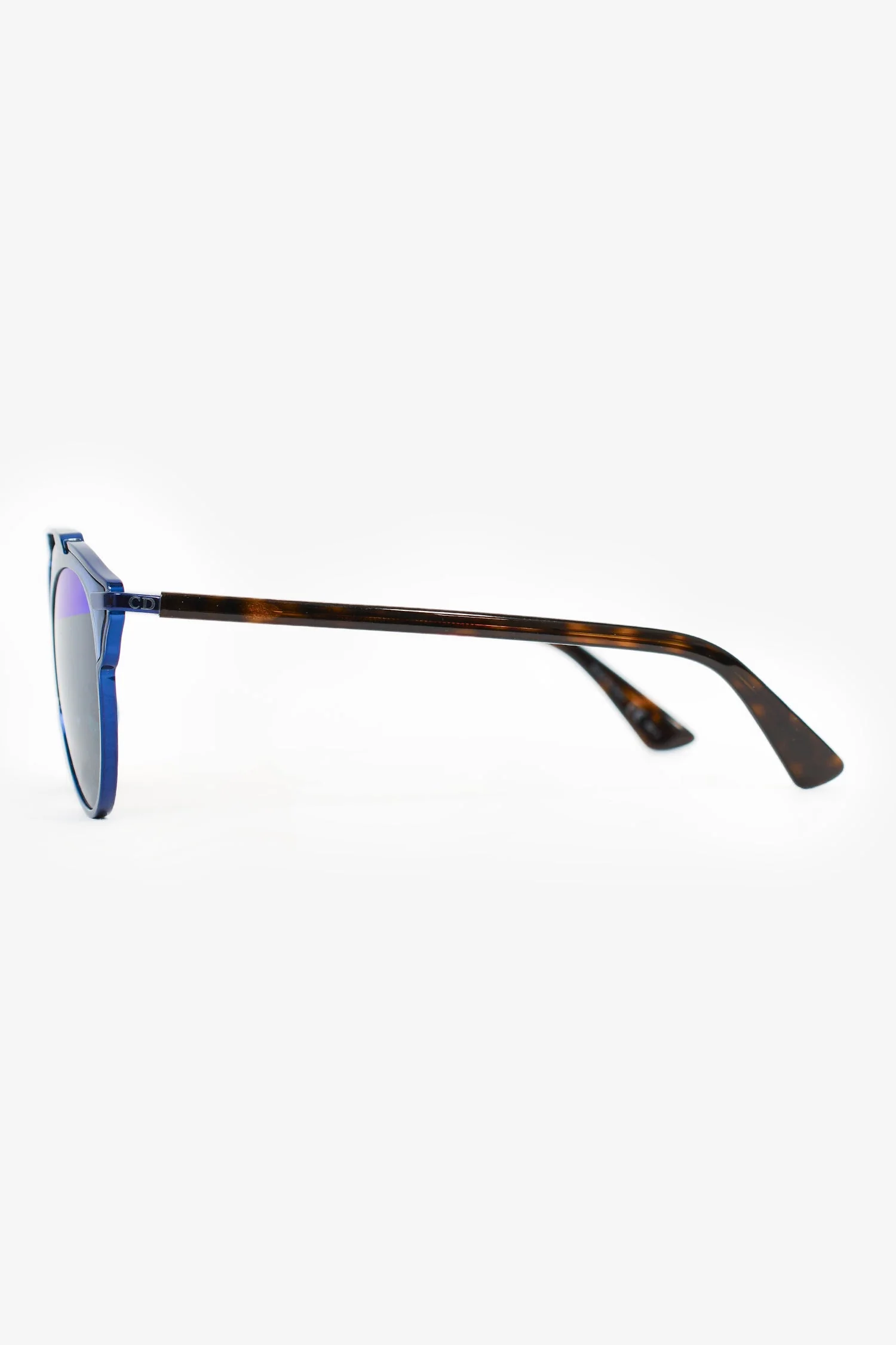 Christian Dior Blue 'DiorSoReal' Aviator Sunglasses - Image 3