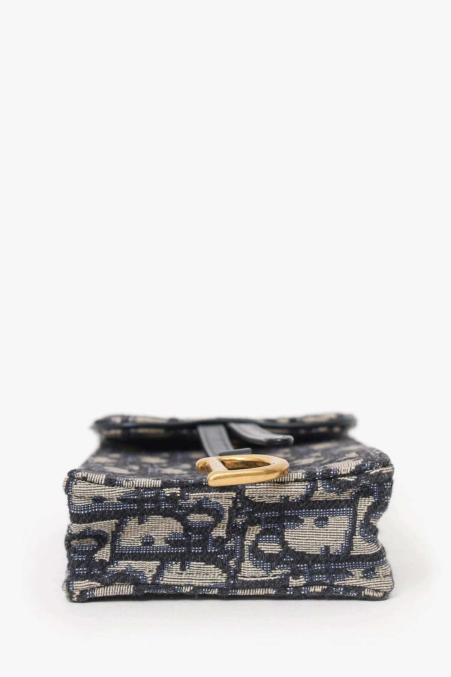 Christian Dior Blue Logo Saddle Pouch - Image 5