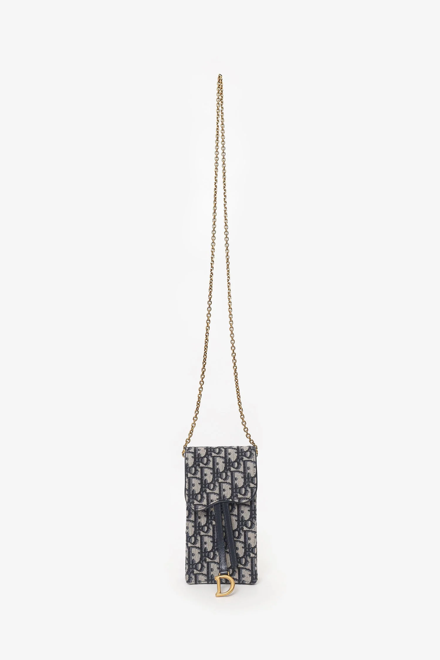 Christian Dior Blue Logo Saddle Pouch - Image 7