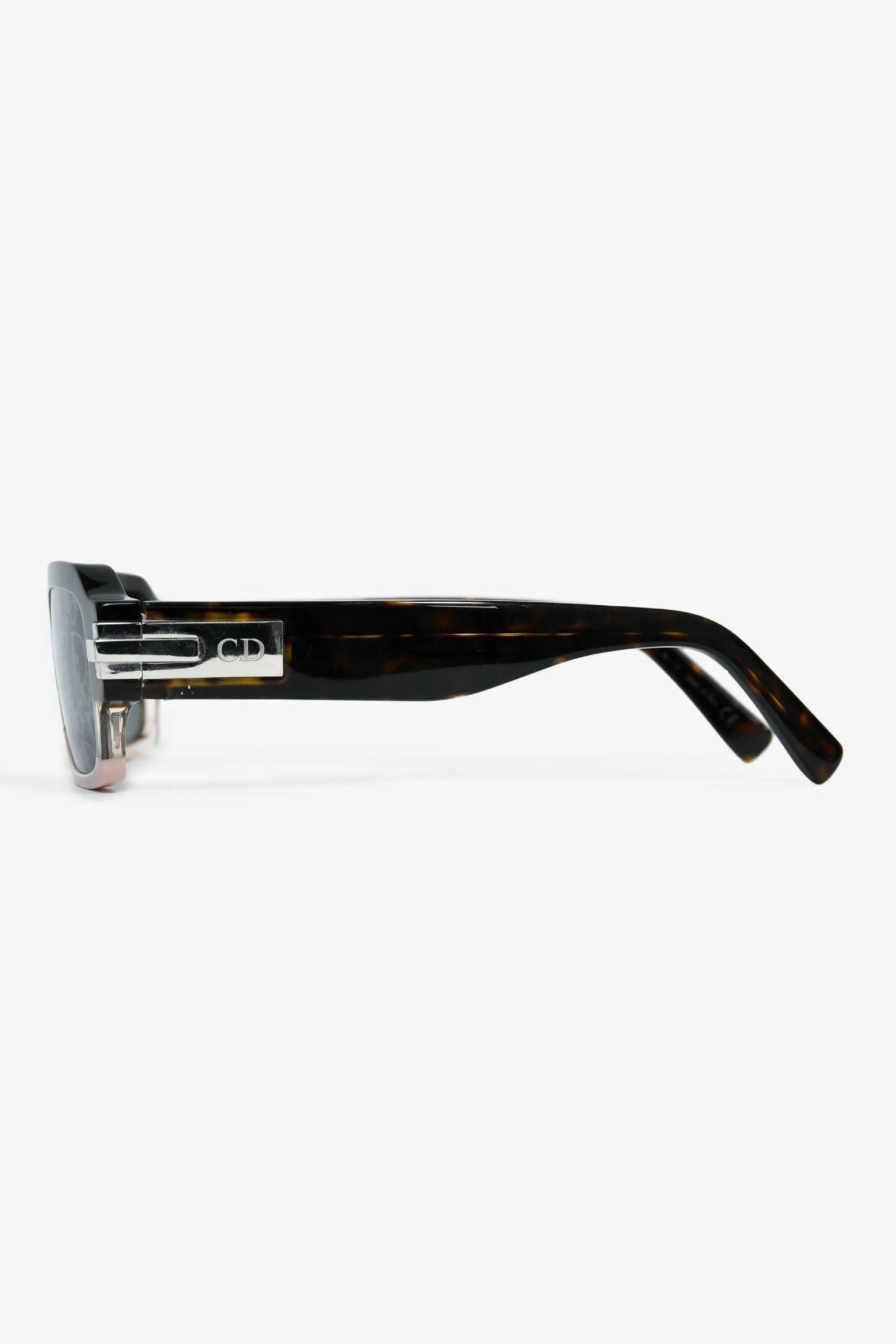Christian Dior Brown/Pink Ombre Monogram 'Diorblacksuit XL' Sunglasses - Image 3